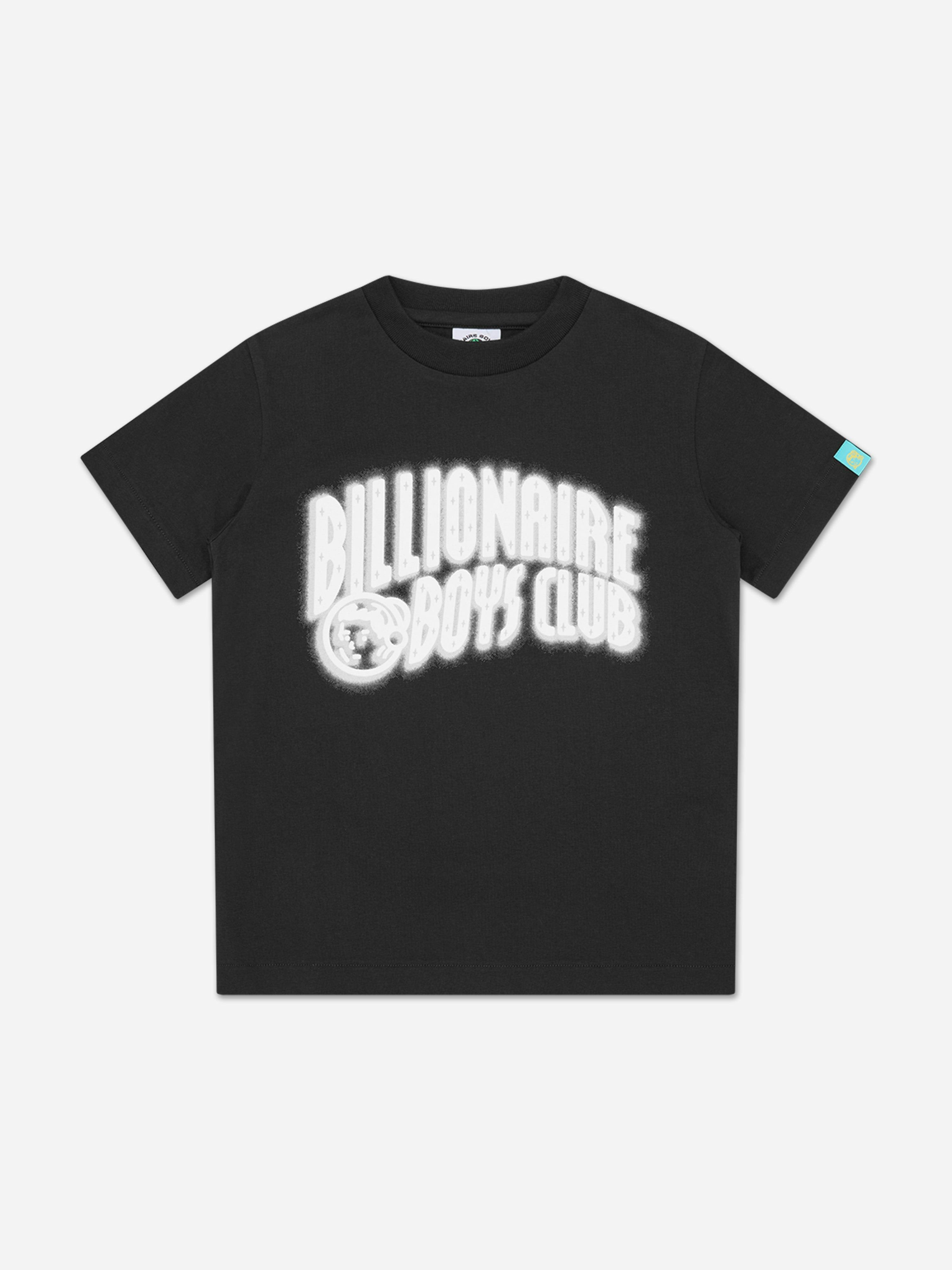 Billionaire Boys Club Boys Black Billionaire Club Distorted Arch Logo T-Shirt In - 8 Yrs