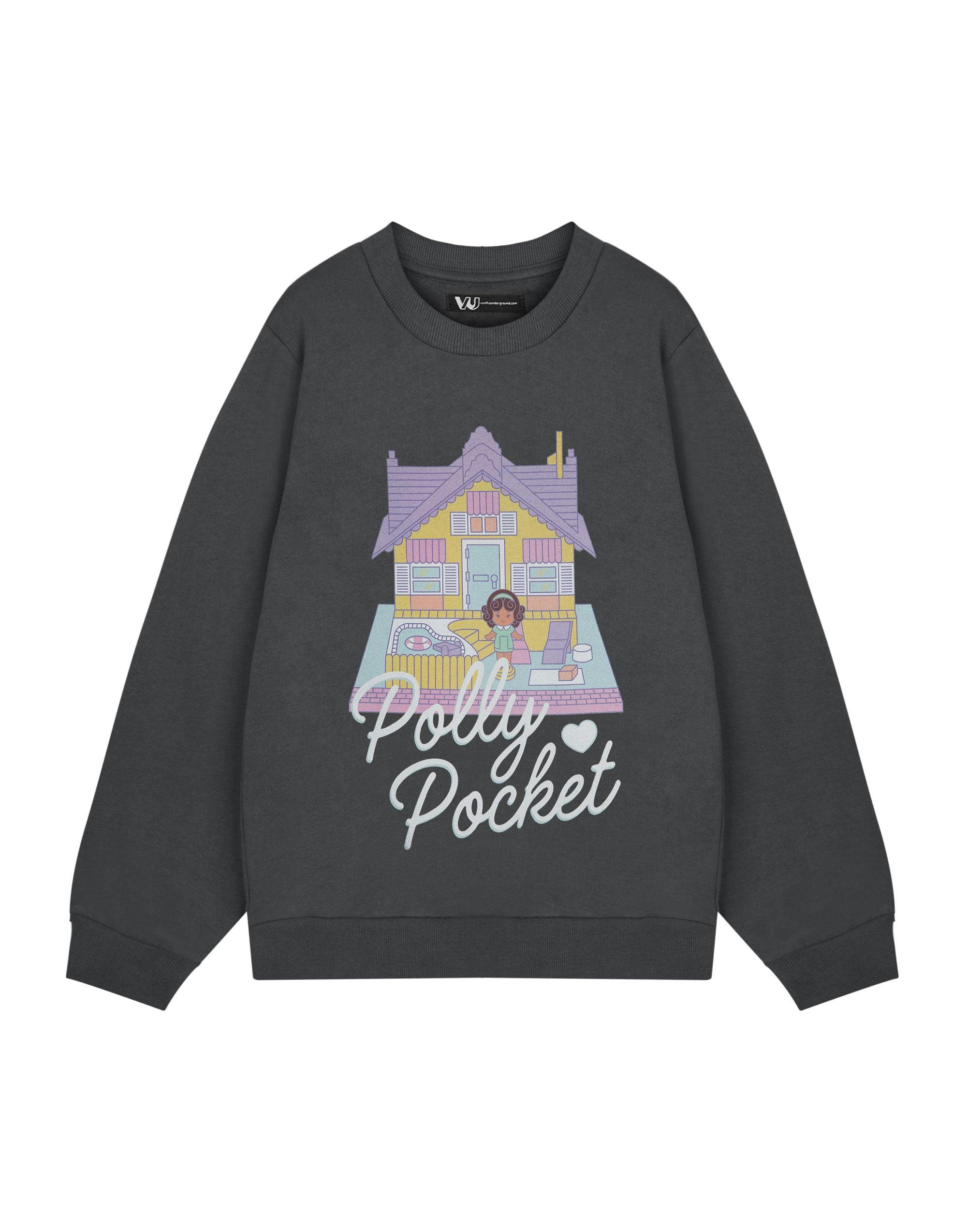 Vanilla Underground Women's Grey Polly Pocket Doll House Sweatshirt - XXX-Large