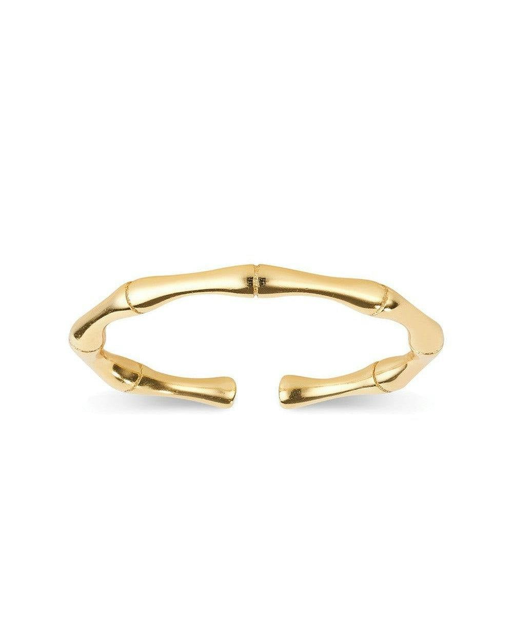 Elk & Bloom Gold Band Bamboo Stackable Ring - No Thank You