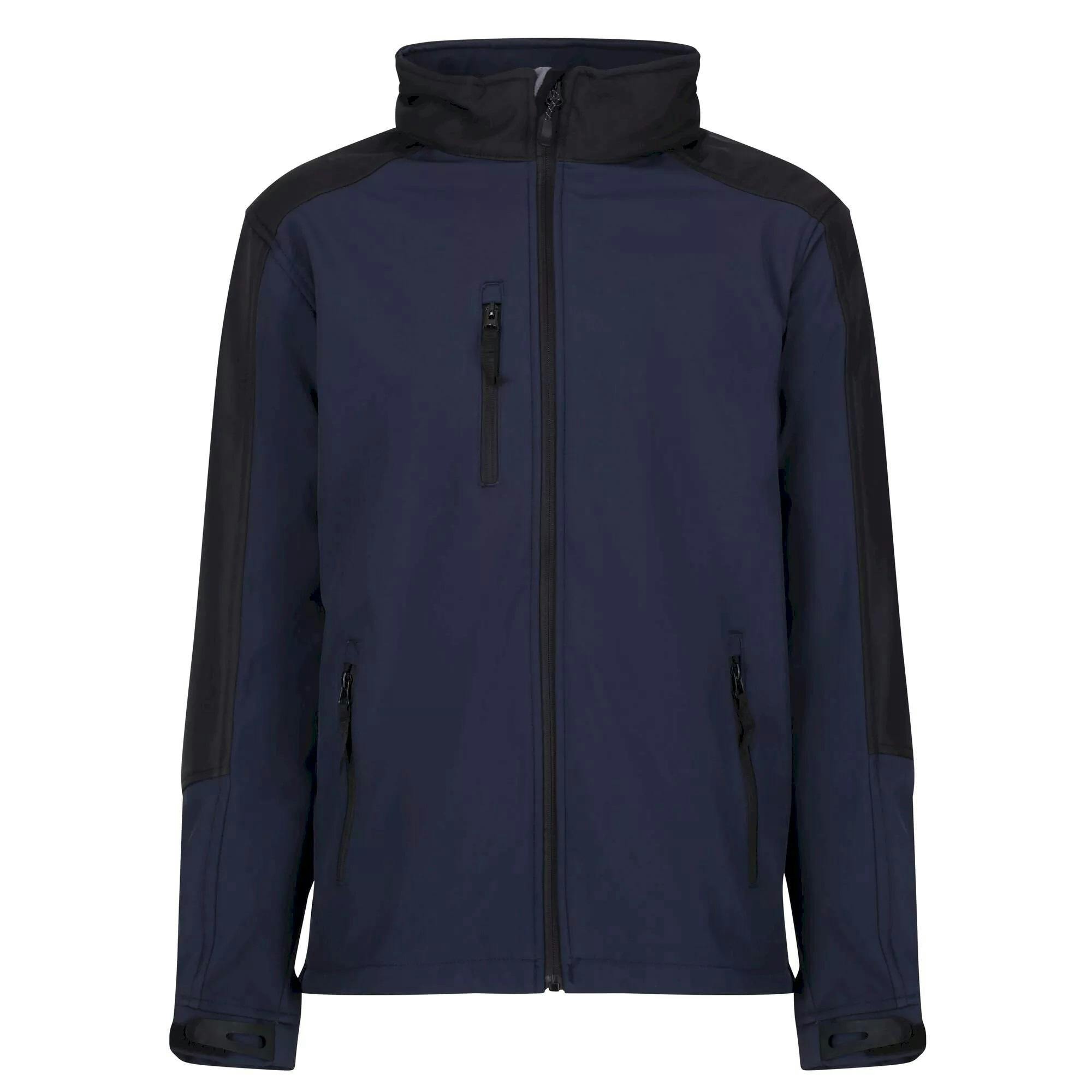 Regatta Men's Blue Reid Softshell Wind Resistant Water Repellent Jacket - Navy - Xl - Navy - 100% Softshell