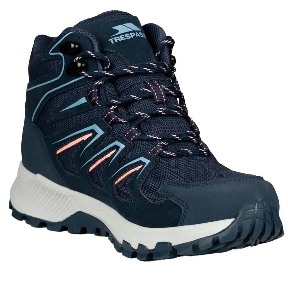 Trespass Women's Janick Suede Waterproof Walking Boots - Navy - 5 Uk - Navy - 40% Rubber/20% Textile/20% Phylon/10% Suede/10% Md