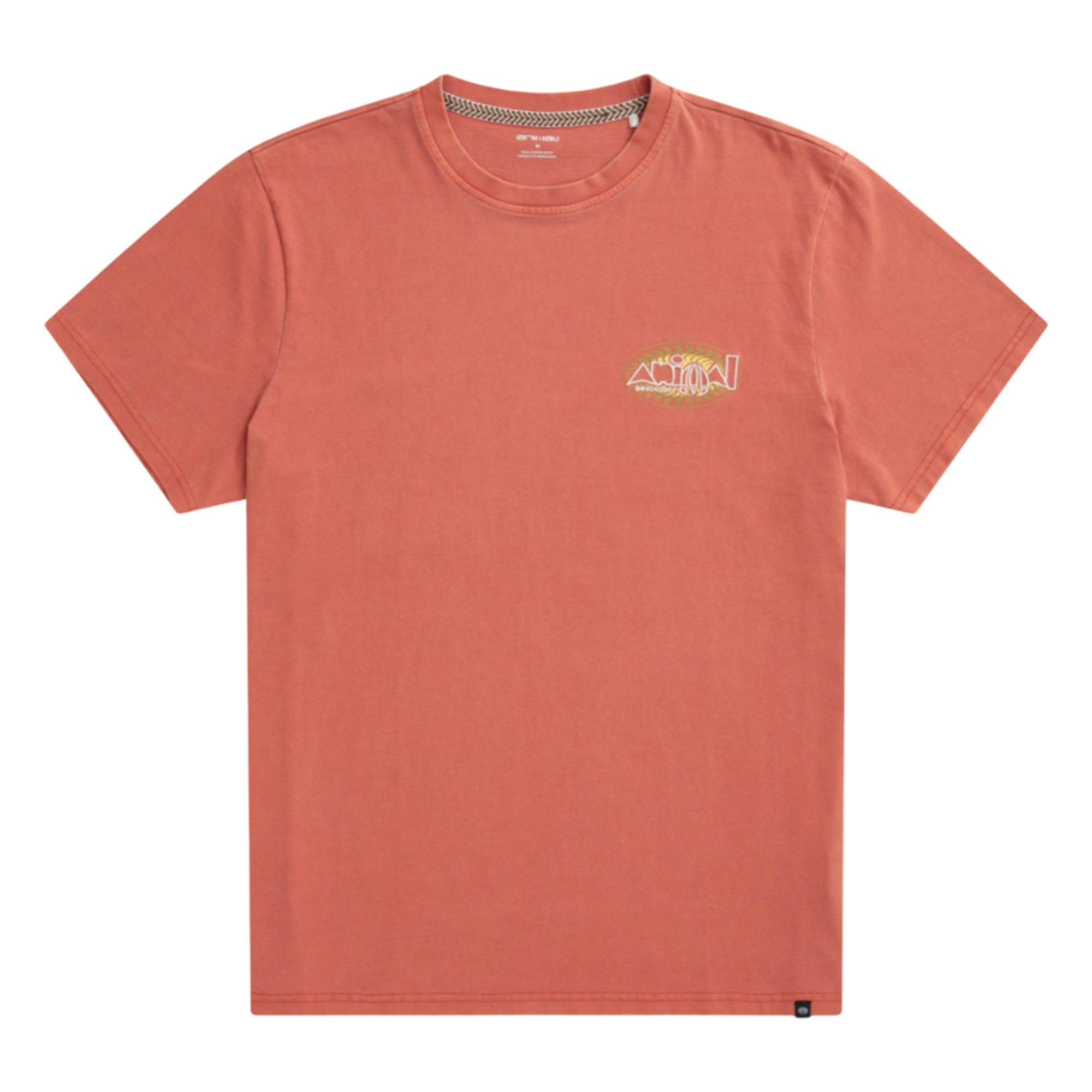 Animal Men's Orange Chase Relaxed Fit T-Shirt - Burnt - Xs - Burnt - 100% Mixed