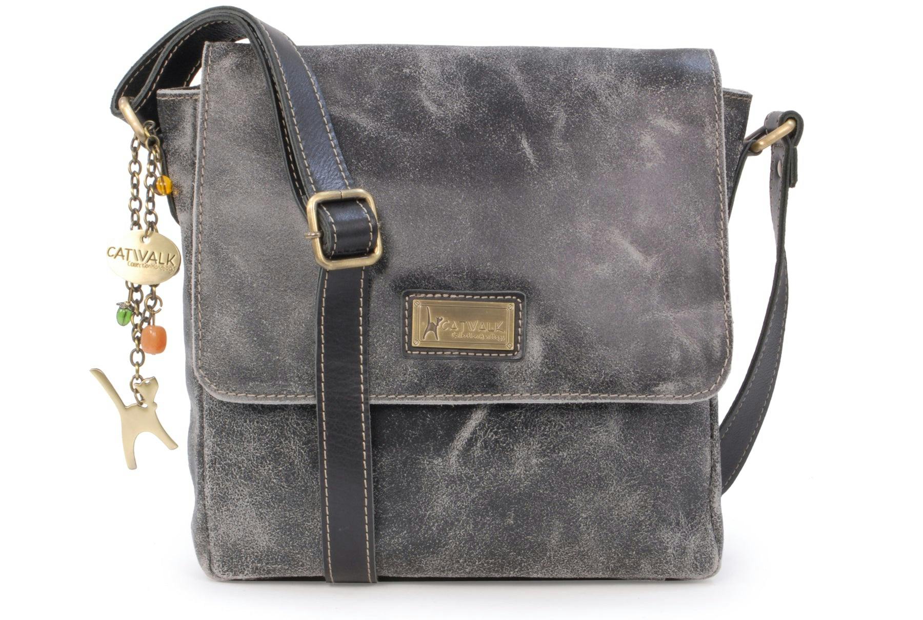 Catwalk Collection Handbags Black Sabine - Messenger Bag - M