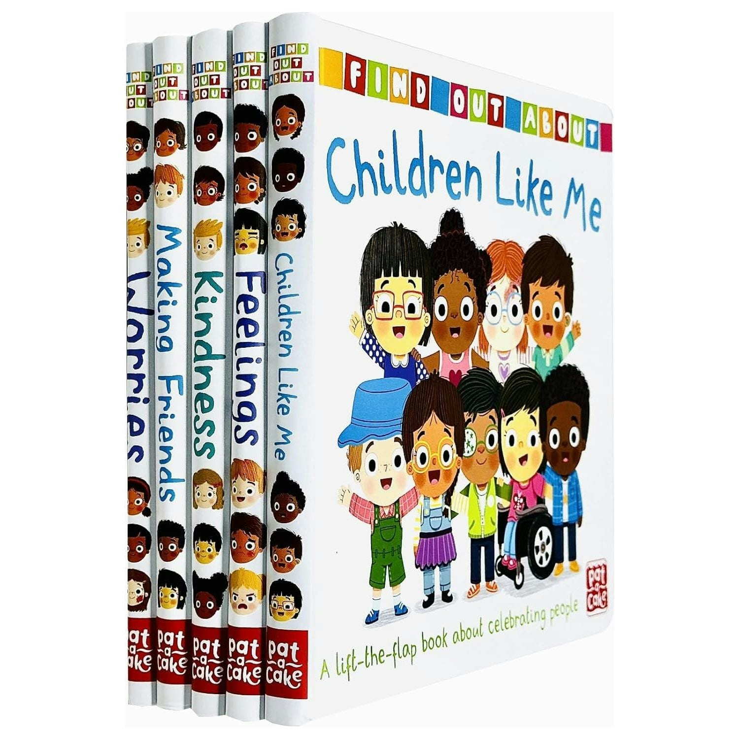 Pat-A-Cake 5 Book Collection - Feelings, Kindness, Making Friends, Children Like Me, Worries