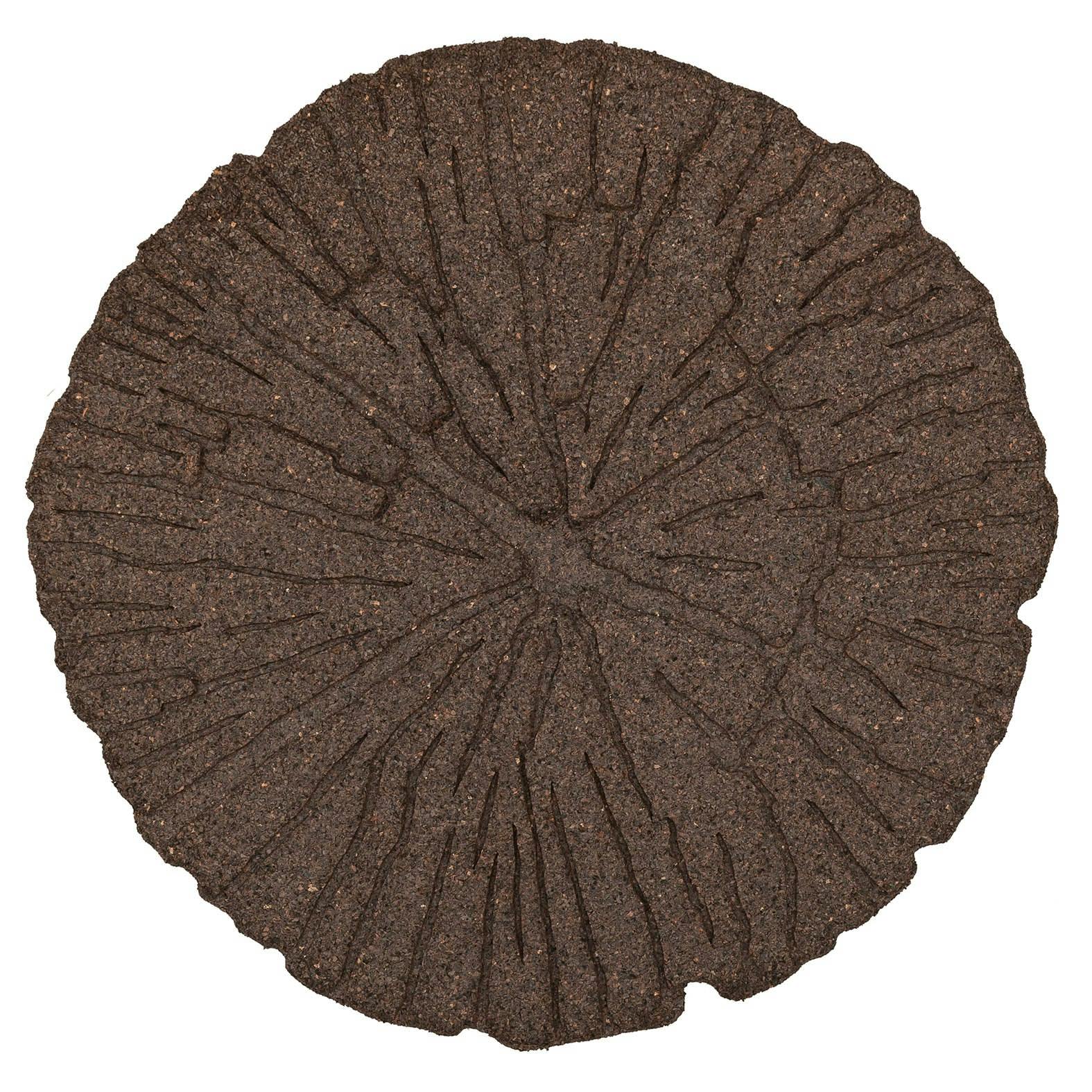 Rackhams Brown Eco-Friendly Garden Stepping Stones - Cracked Log - Pack Of 1