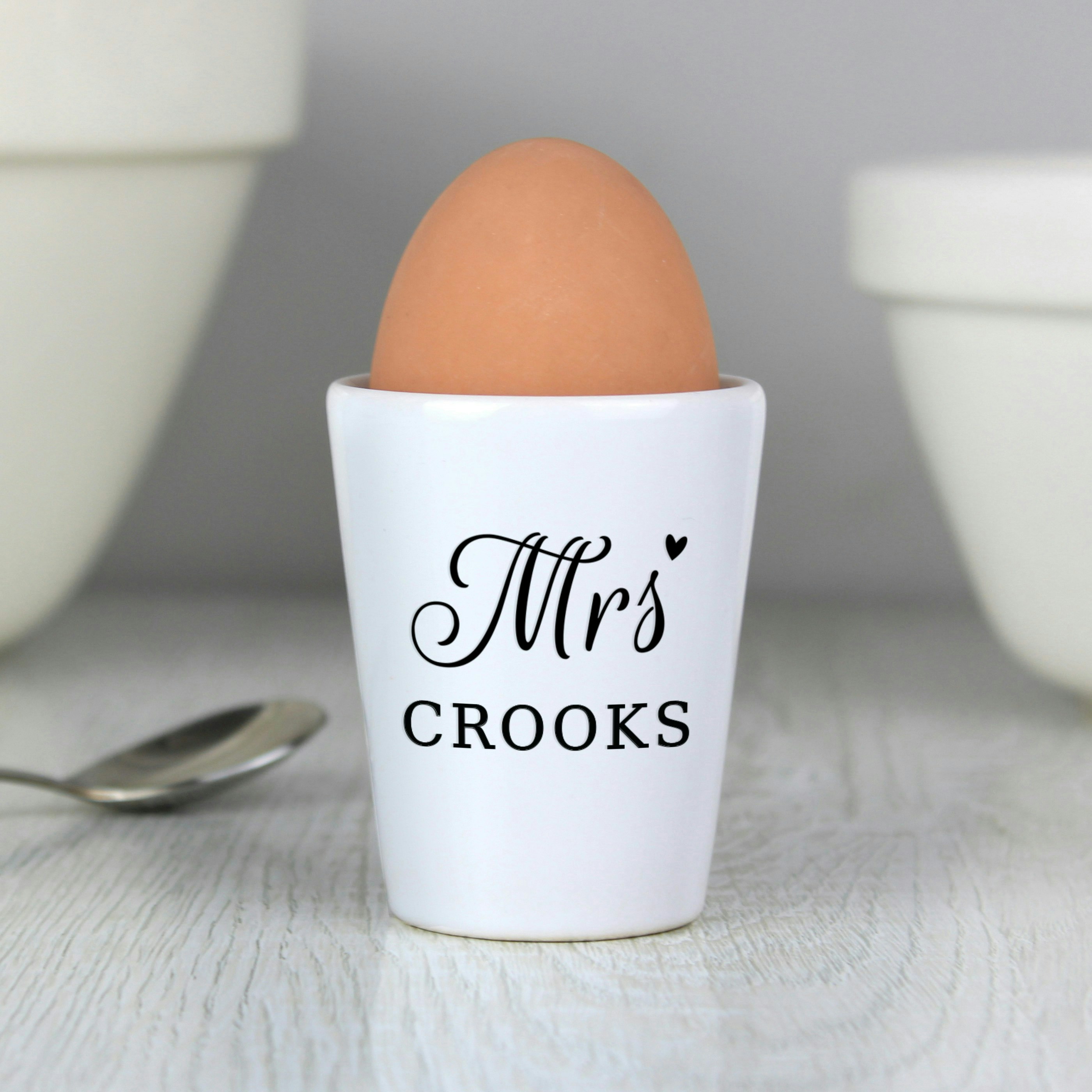 Rackhams Personalised Mrs Egg Cup
