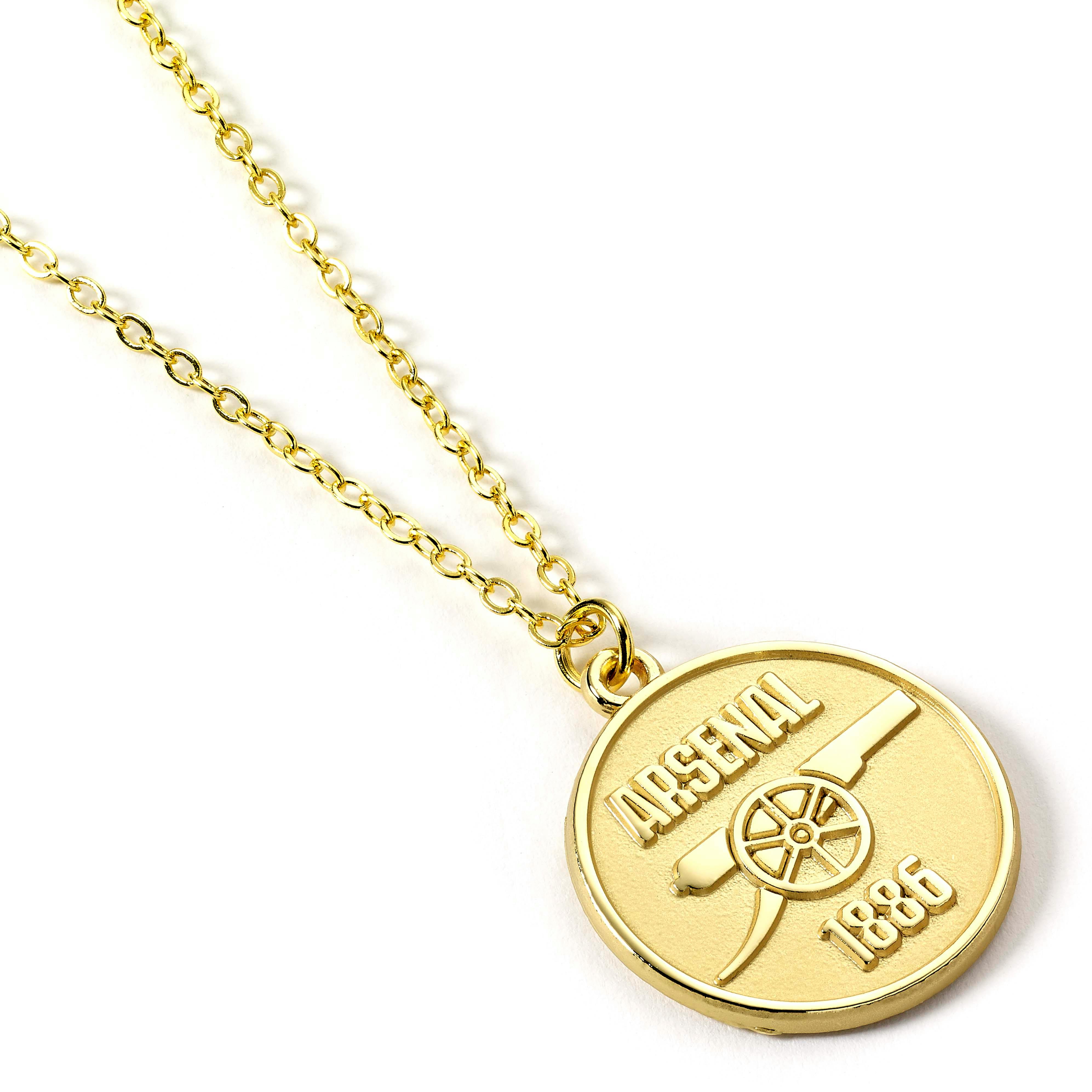 The Carat Shop Gold Arsenal Football Club Finish Crest Necklace
