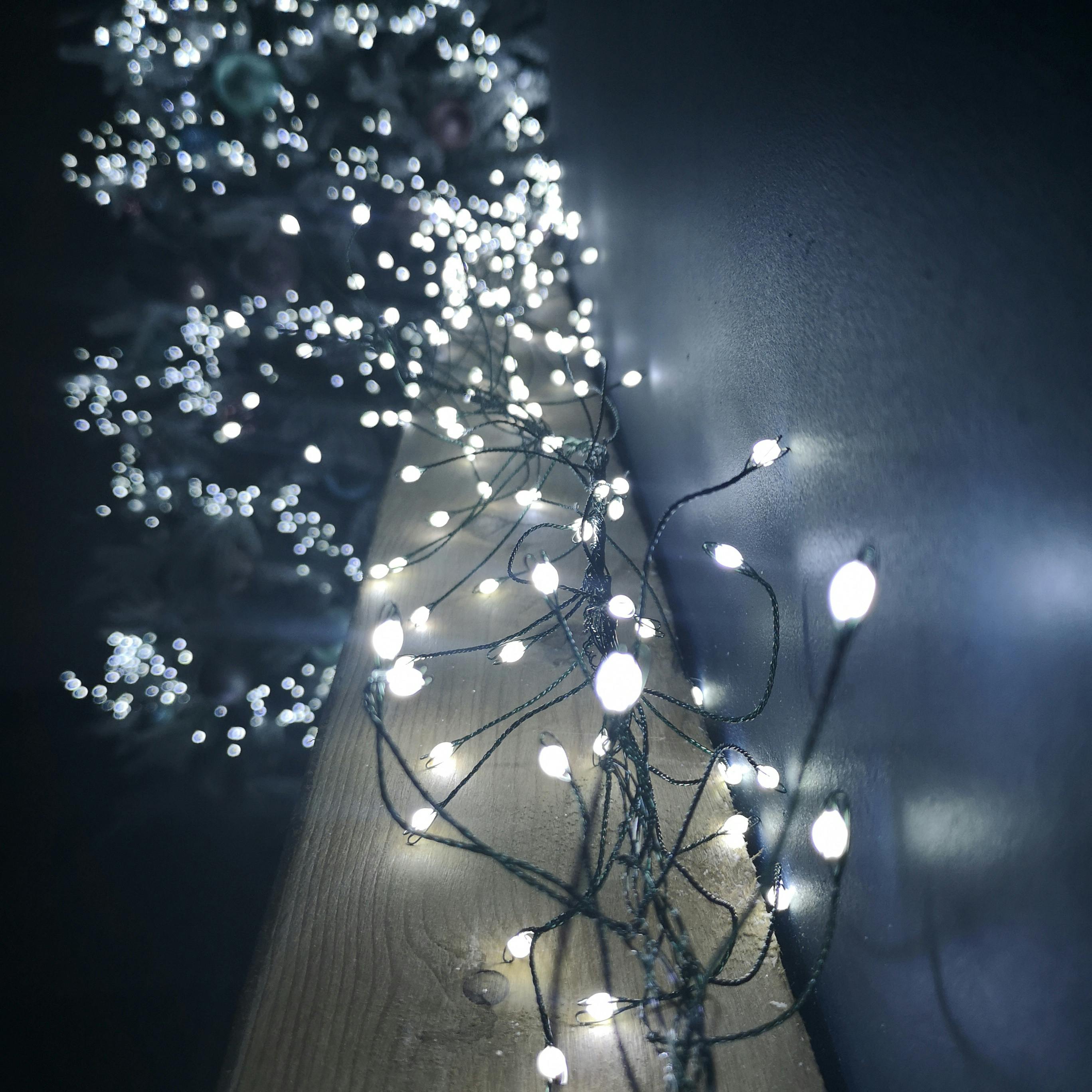 5.4m White LEDs Green Garland Wire Light Christmas Decoration with Timer - Samuel Alexander | TJ Hughes - Image 4