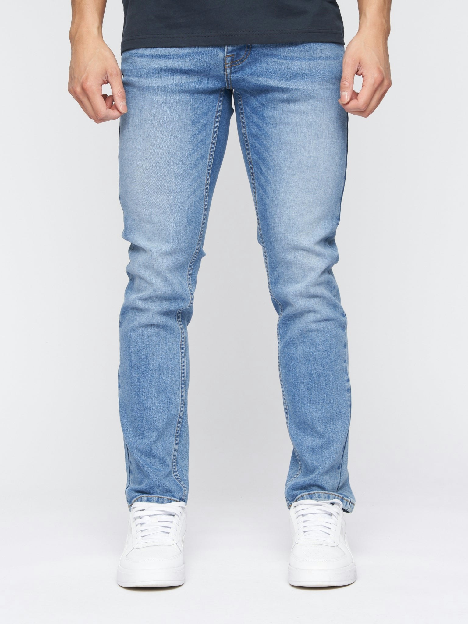 Crosshatch Men's Light Malcolm Slim Fit Jeans Wash - W38 L32