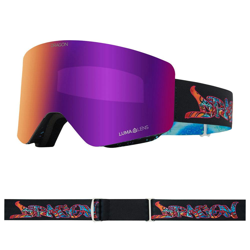 Dragon Purple/Amber R1 Otg - Rattle Can With Lumalens Ionized & Lumalens Lens - Medium Fit