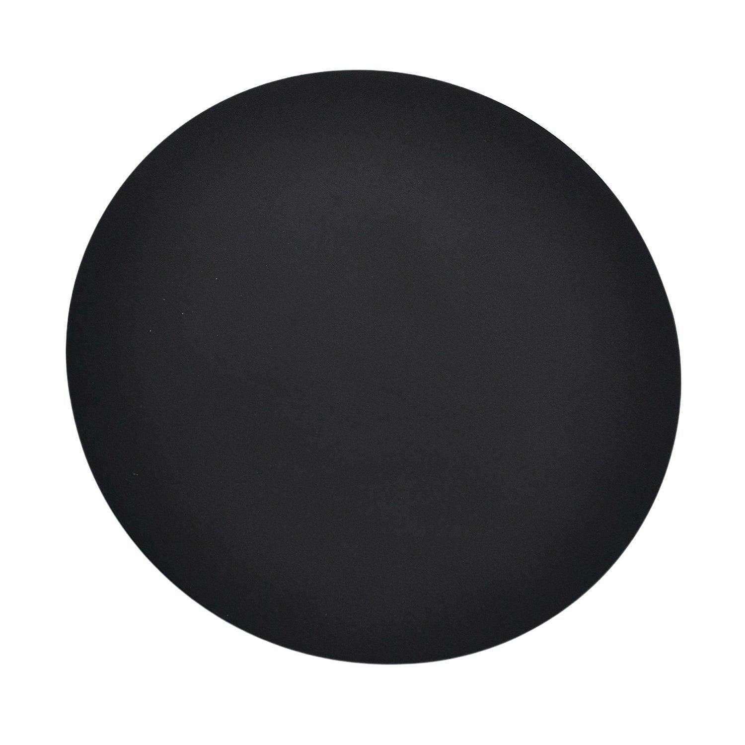Happy Homewares Black Modern Circular Halo Led Wall Lighting Fitting In Matte Sand