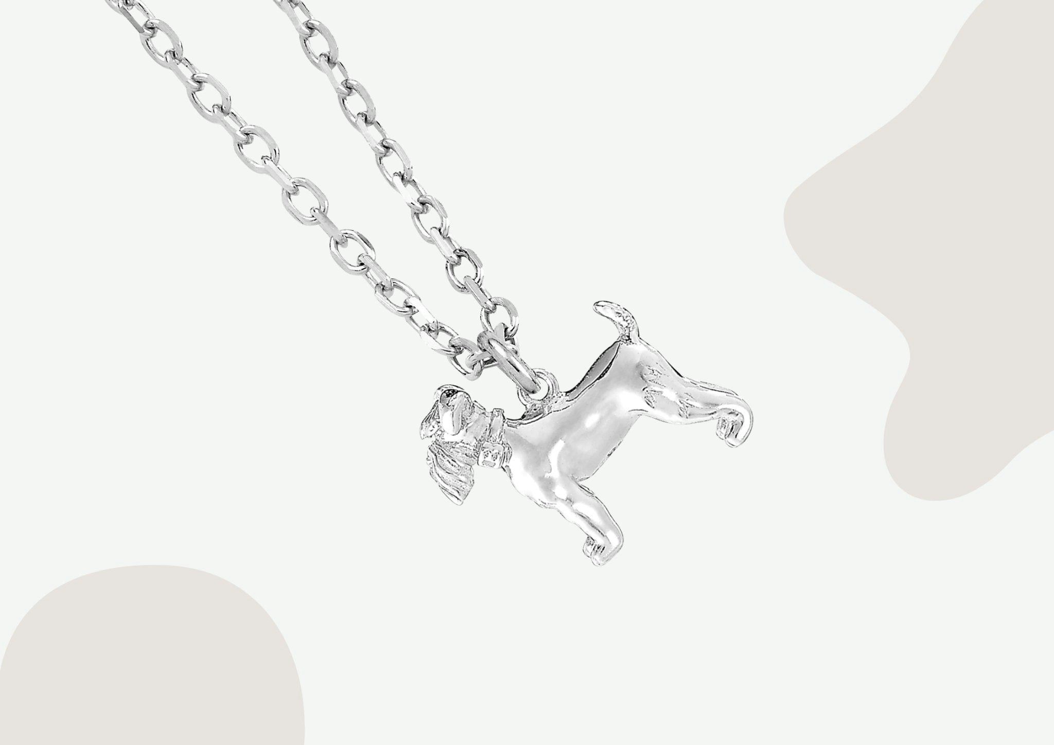 Mylee London Silver Schnauzer Necklace - Personalised - Yes