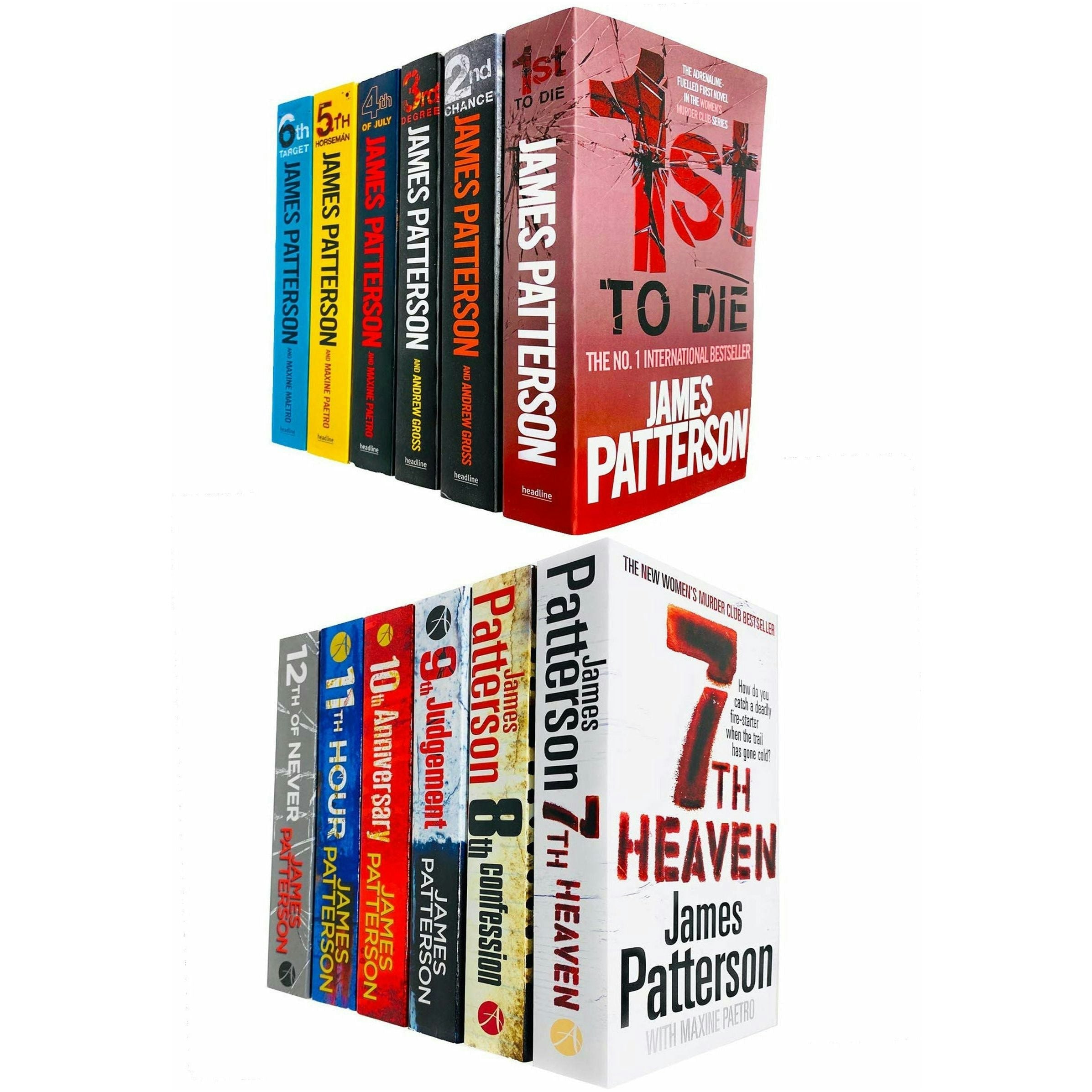 Arrow Women's Murder Club 12 Books Collection Set By James Patterson (Books 1 - 12)
