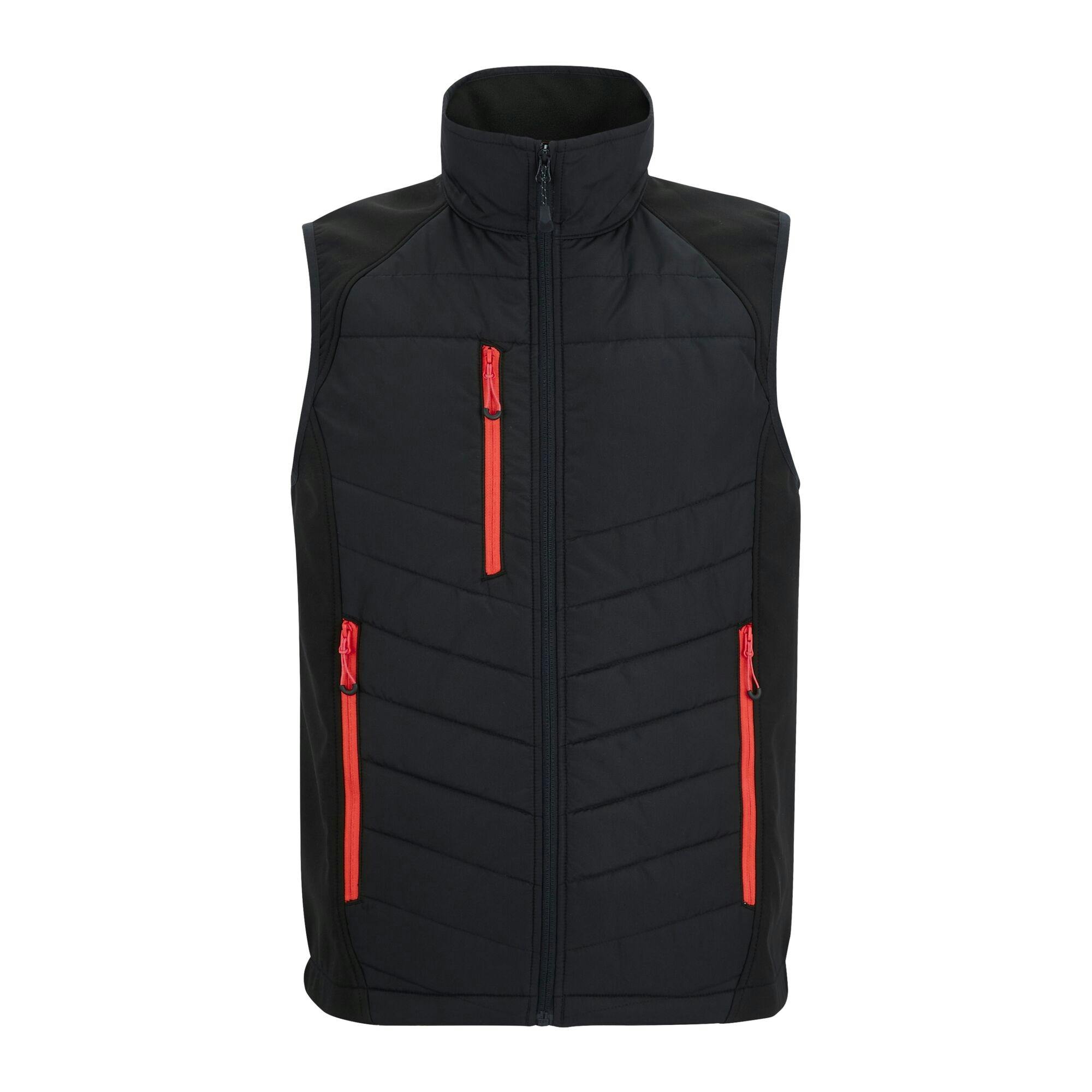 Regatta Men's Black/Red Full Zip Gilet - /Classic - 4XL - /Classic - 100% Polyester