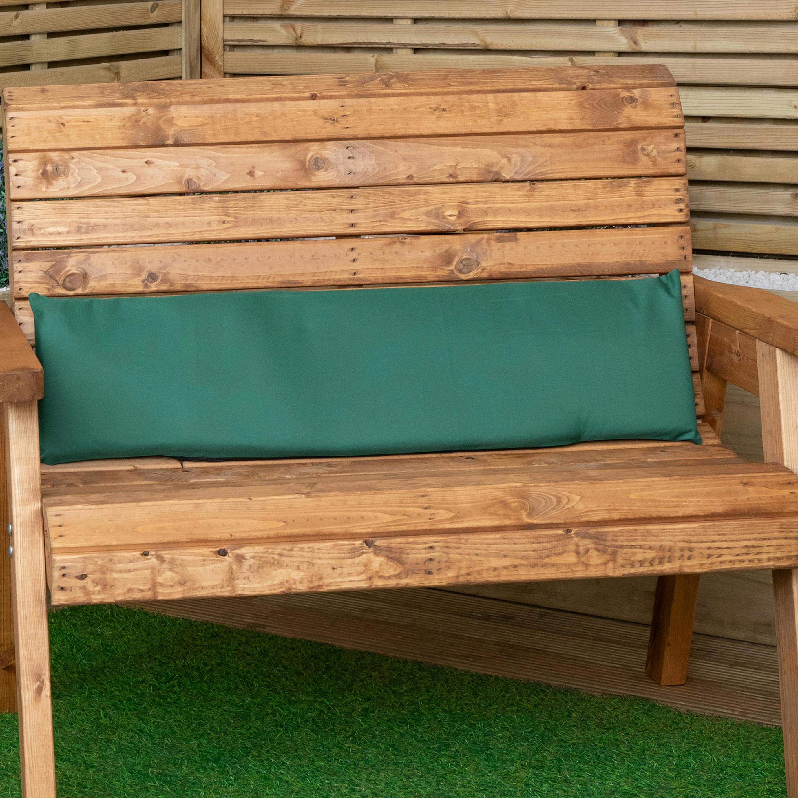 Samuel Alexander - 2 Seater Garden Bench Cushion - Green - 99 x 20cm - Image 3