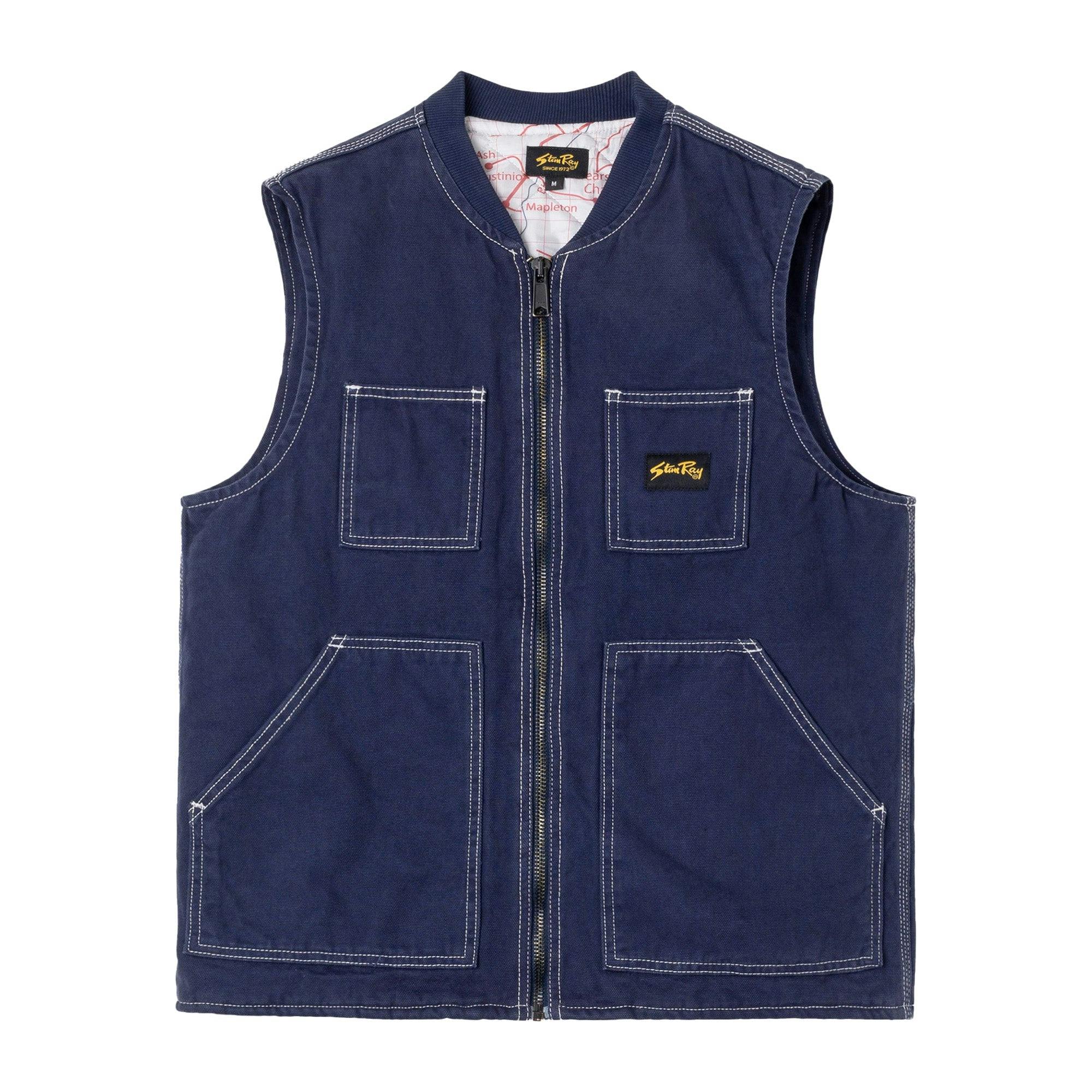 Stan Ray Pork Chop Vest - Washed Navy - X-Large