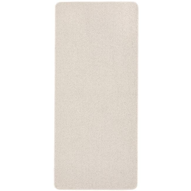 The Rugs Cream Washable Plain Mat And Runner - 67X150 Cm
