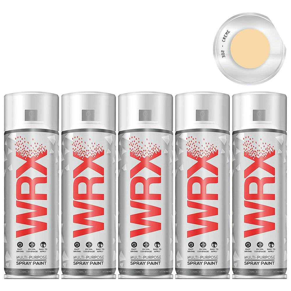 Wrx Yellow 4X Flat Creme Acrylic Spray Paint 400Ml - Image 6