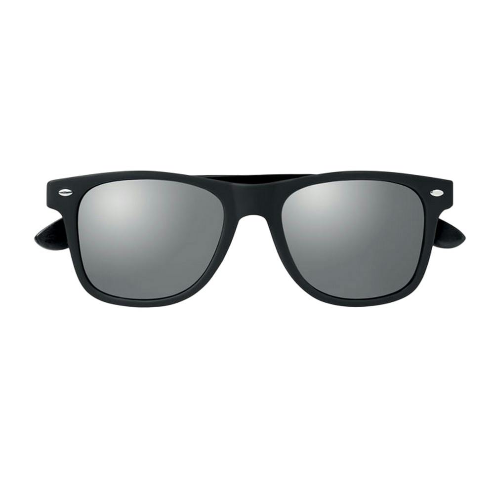 Midocean Silver Rhodos Bamboo Sunglasses - Shiny - One Size - 100% Mixed