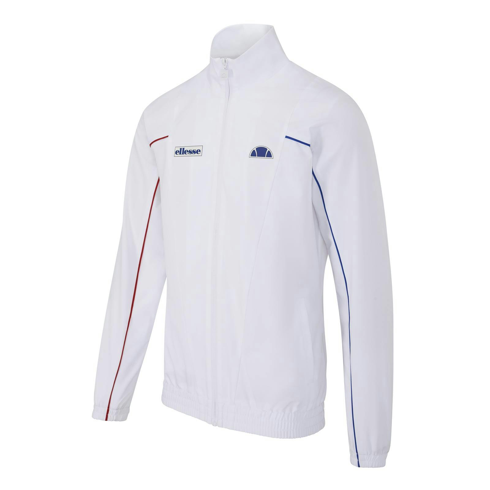 Ellesse Men's White Woodford Track Top - Xl - 91% Polyester/9% Elastane
