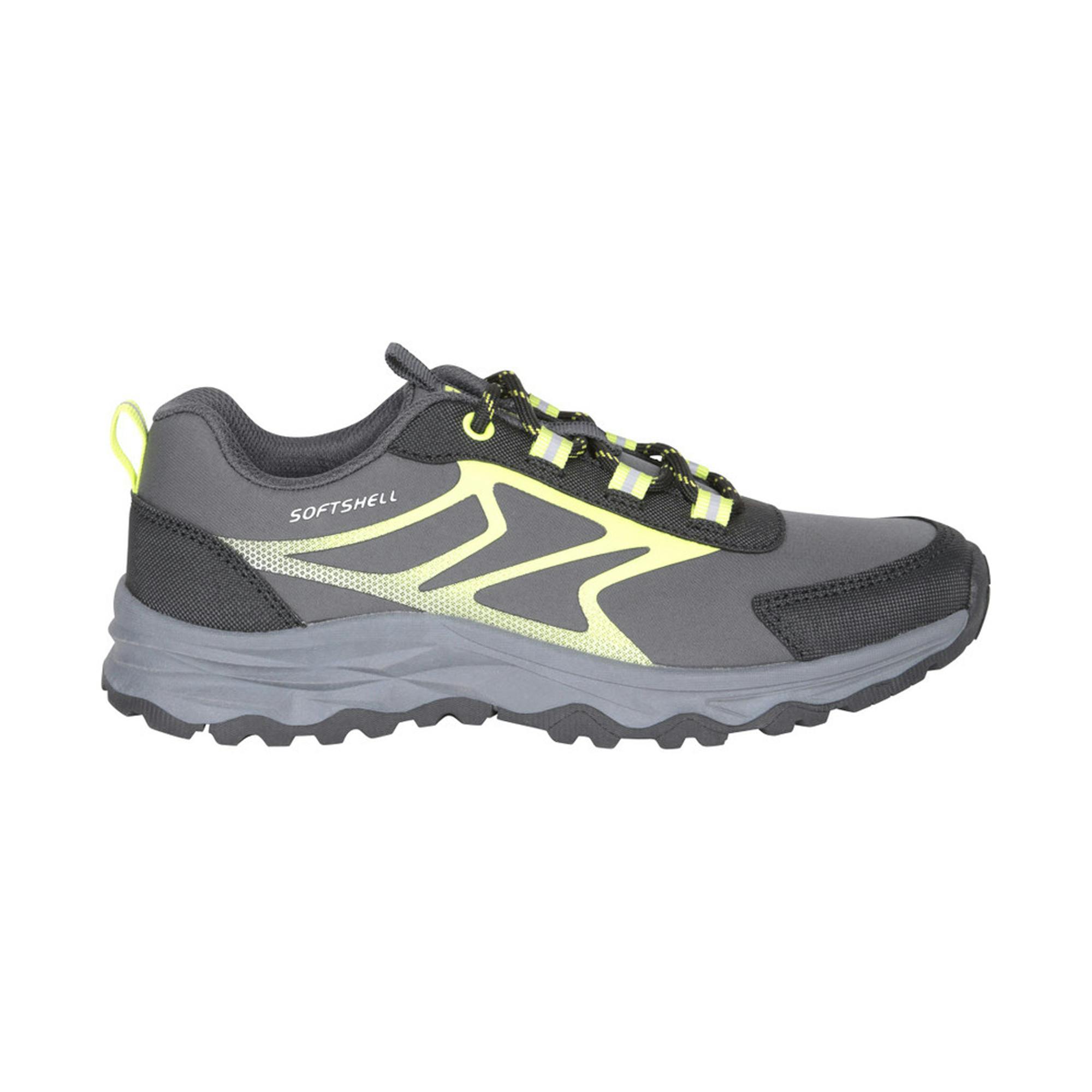 Mountain Warehouse Green Childrens Softshell Walking Shoes - 13 Uk Child - 50% Textile/50% Synthetic
