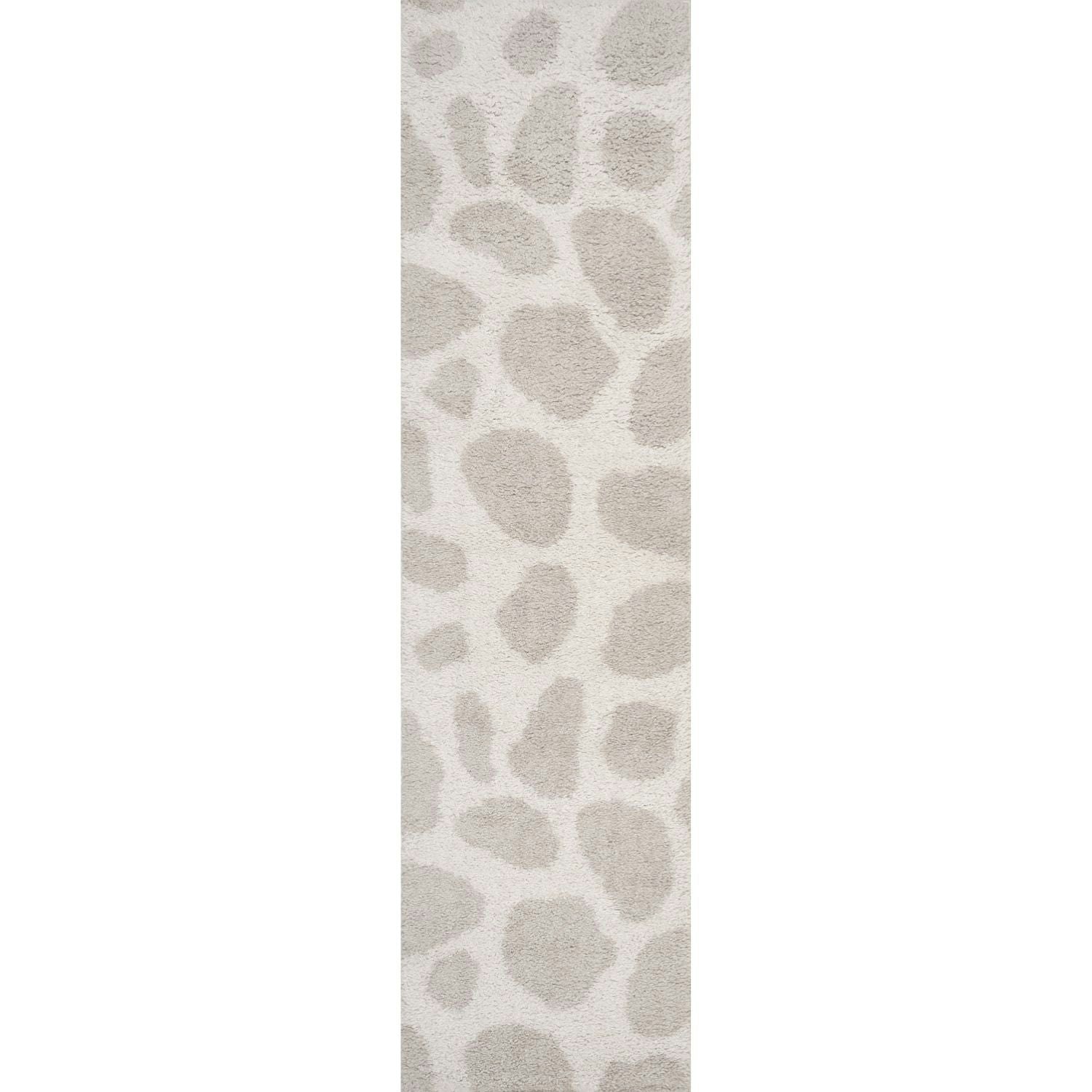 The Rugs Cream Moodi Shaggy Kora Rug - 80X300 Cm