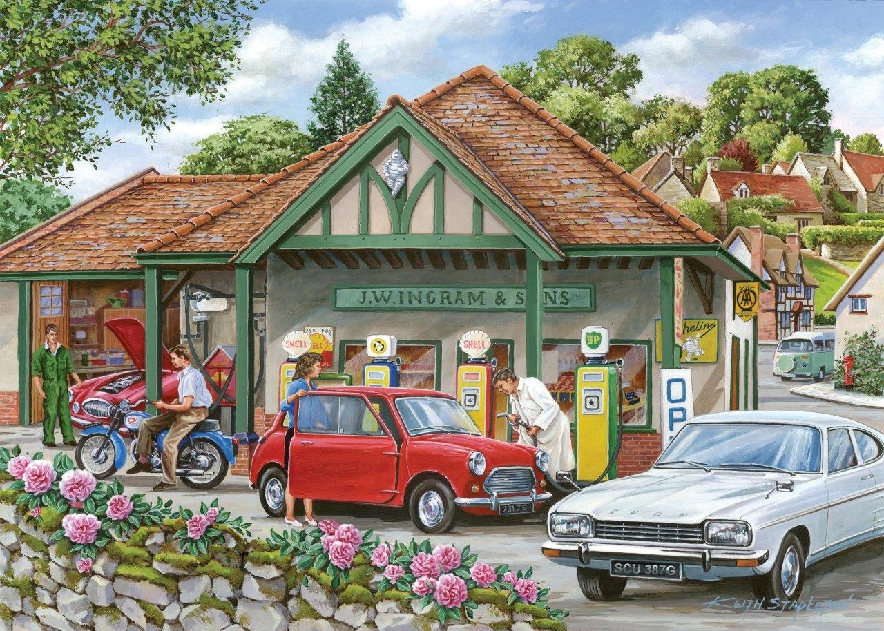 The House Of Puzzles Fill Her Up Please - Big 250 Piece Jigsaw Puzzle