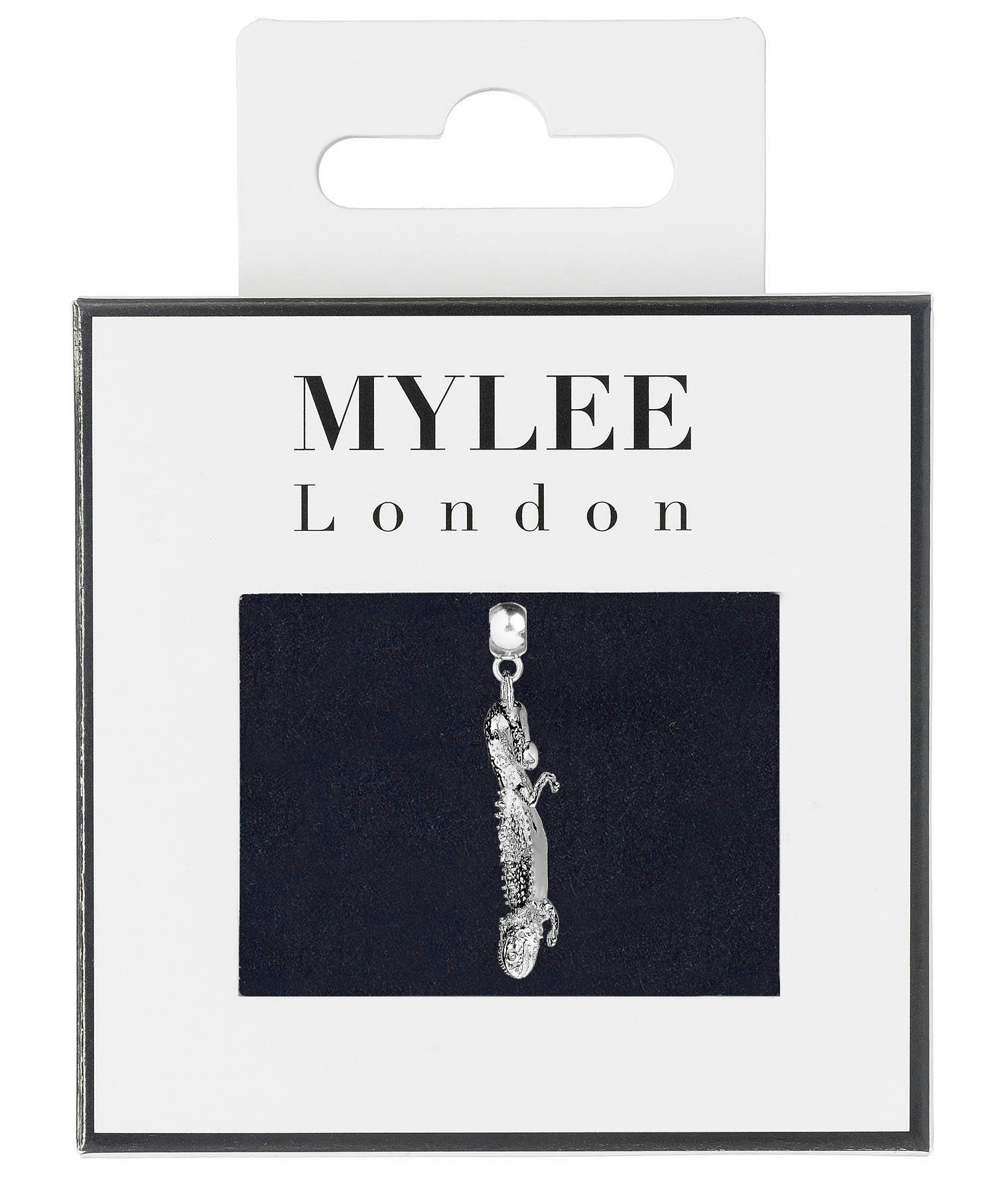 Mylee London Silver Bearded Dragon Plated Charm - Yes - Slider Charm