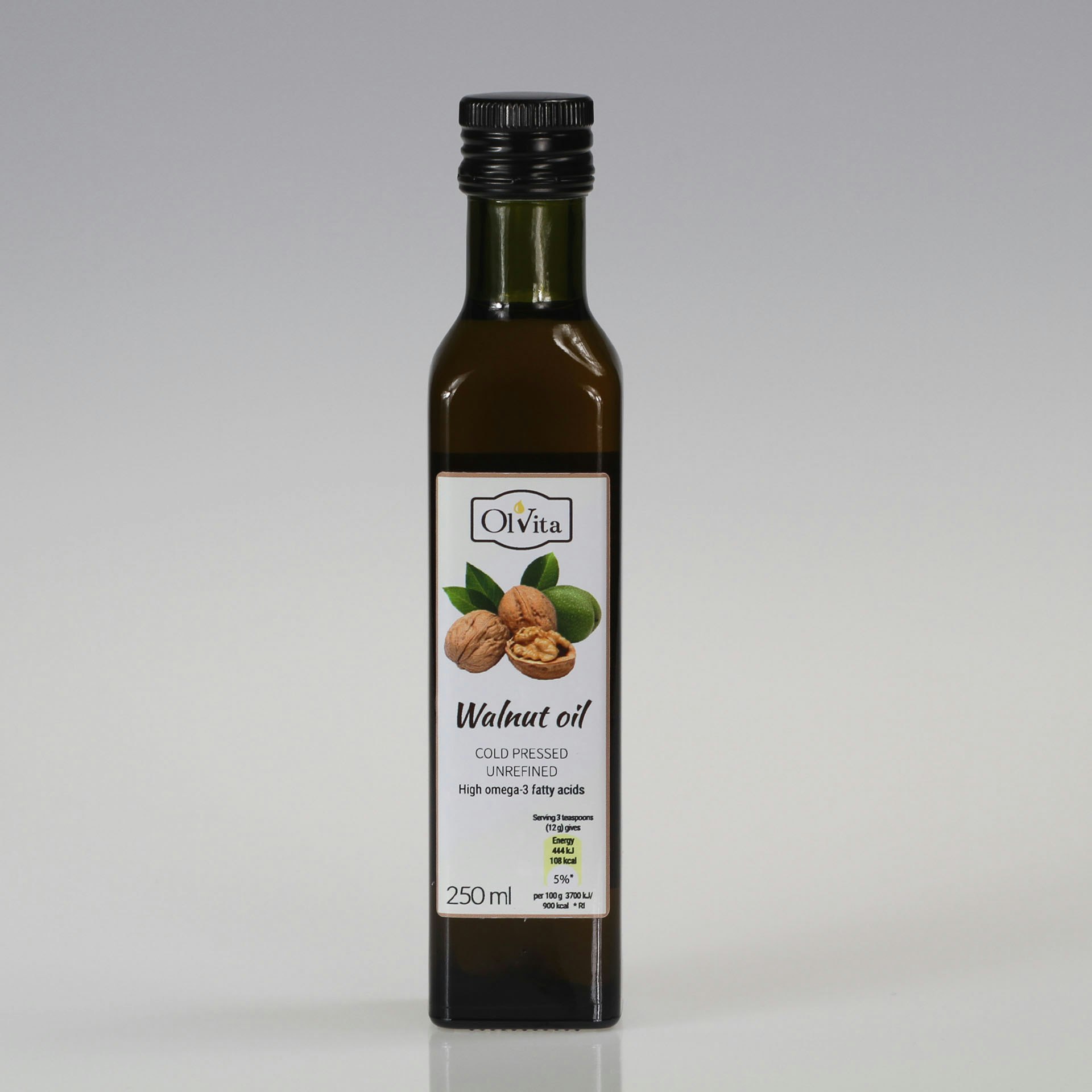 Ol'vita Dark Walnut Oil | Cold Pressed | Unrefined - 250 Ml - 1