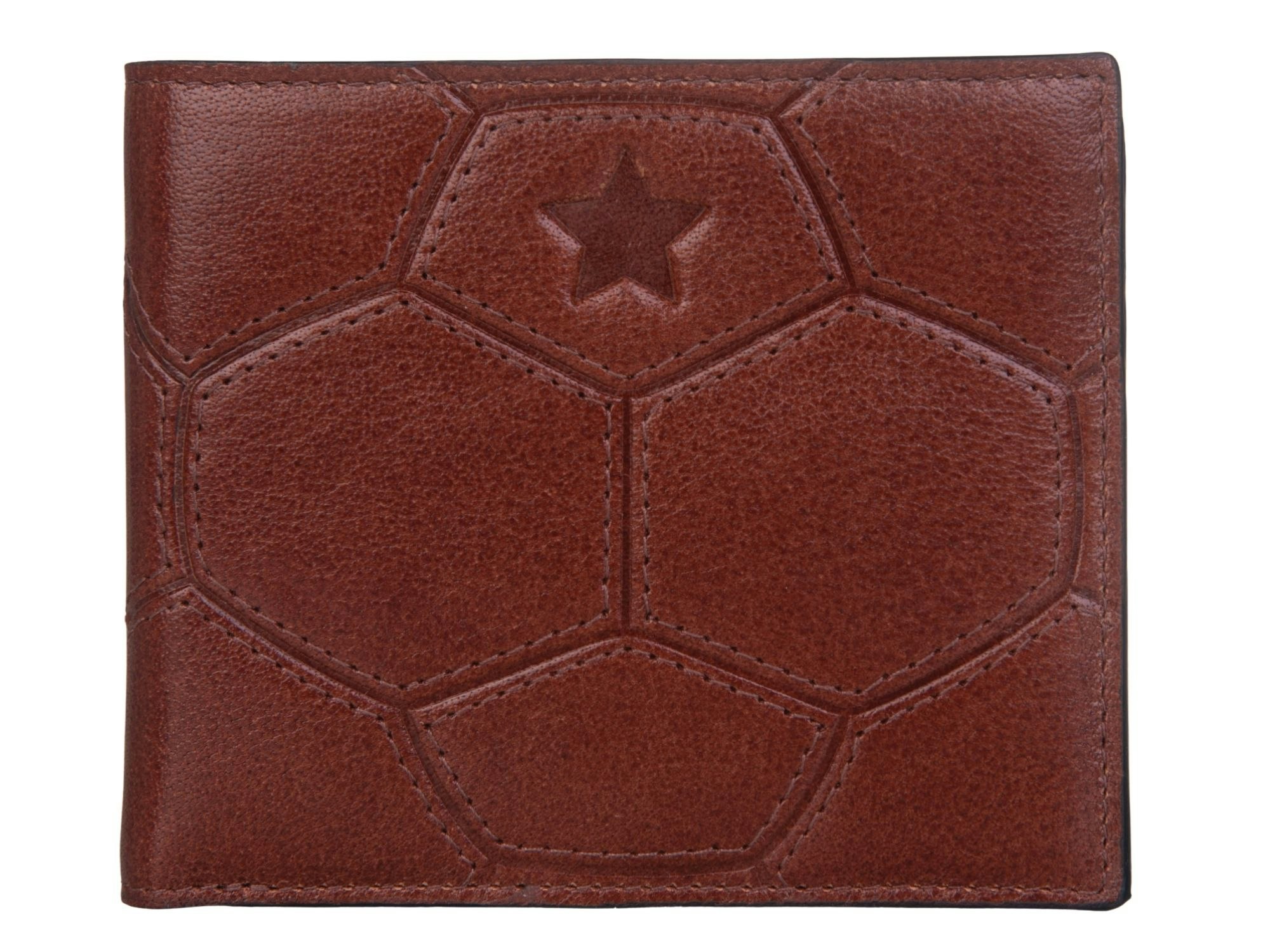 Mala Leather Men's Brown ’S Rfid Football Vintage Style Walle - Leather