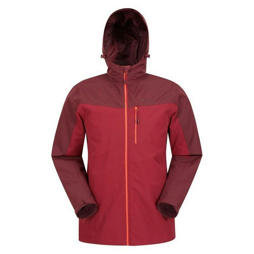 Mountain Warehouse Men's Red Brisk Extreme Waterproof Jacket - Xxs - 100% Polyester