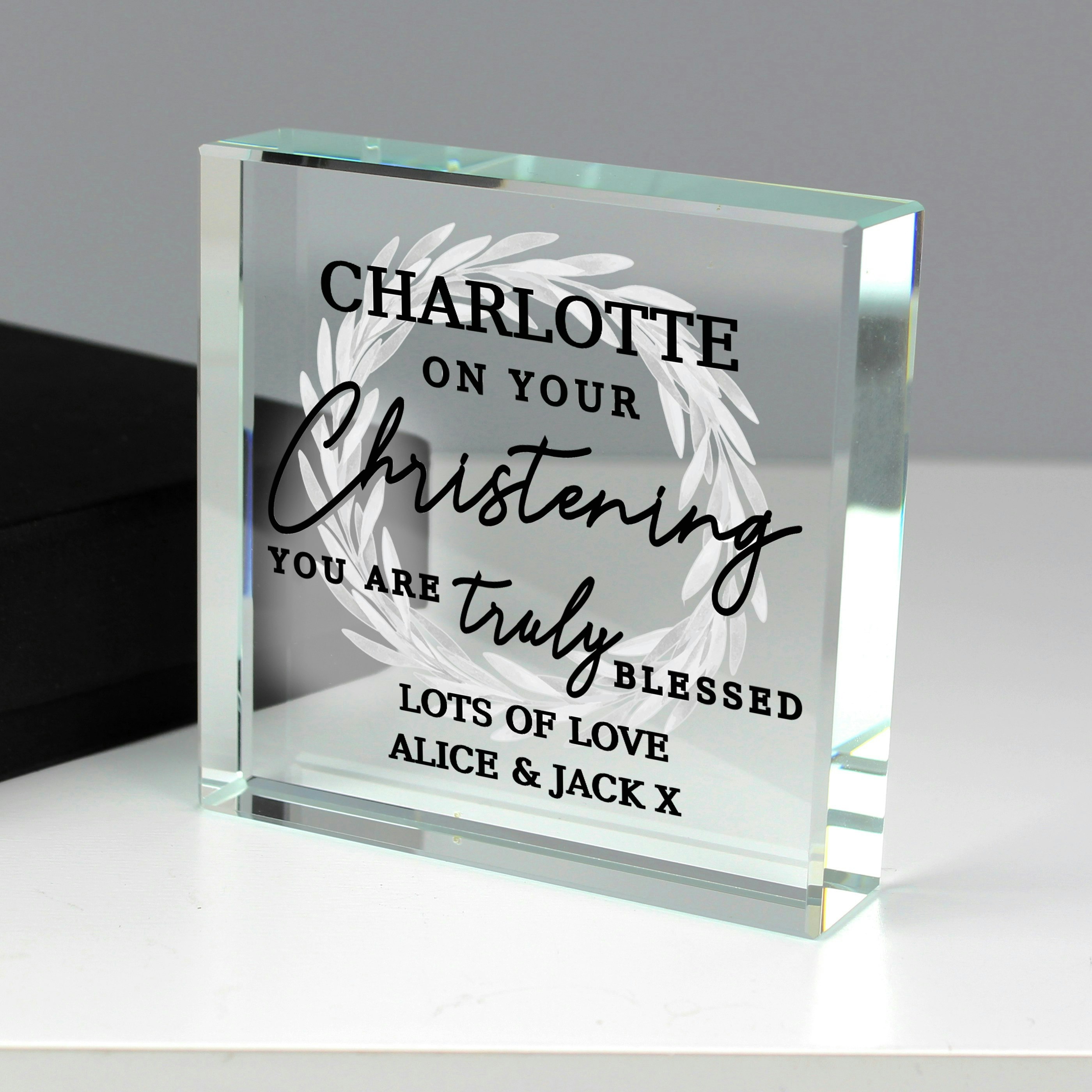 Personalised Memento Company Personalised 'Truly Blessed' Crystal Token