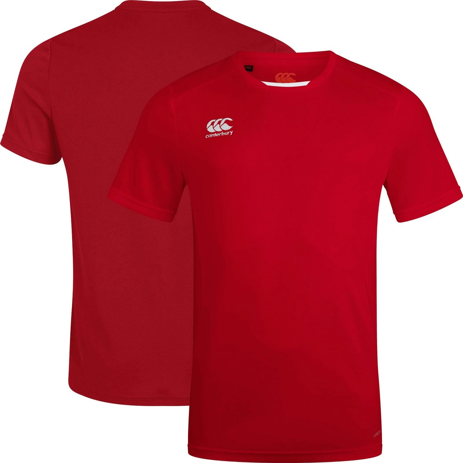 Canterbury Men's Red Club Dry Training Tee {Qa005730} - Medium