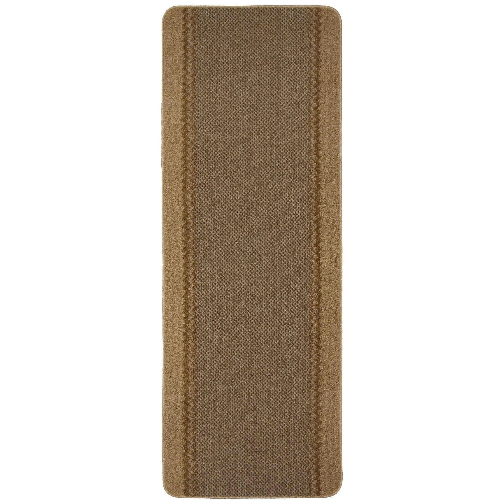 Washamat Kilkis Runner Beige 180cm x 67cm - Polypropylene Pile - Machine Washable - Non-Slip Backing - Image 3