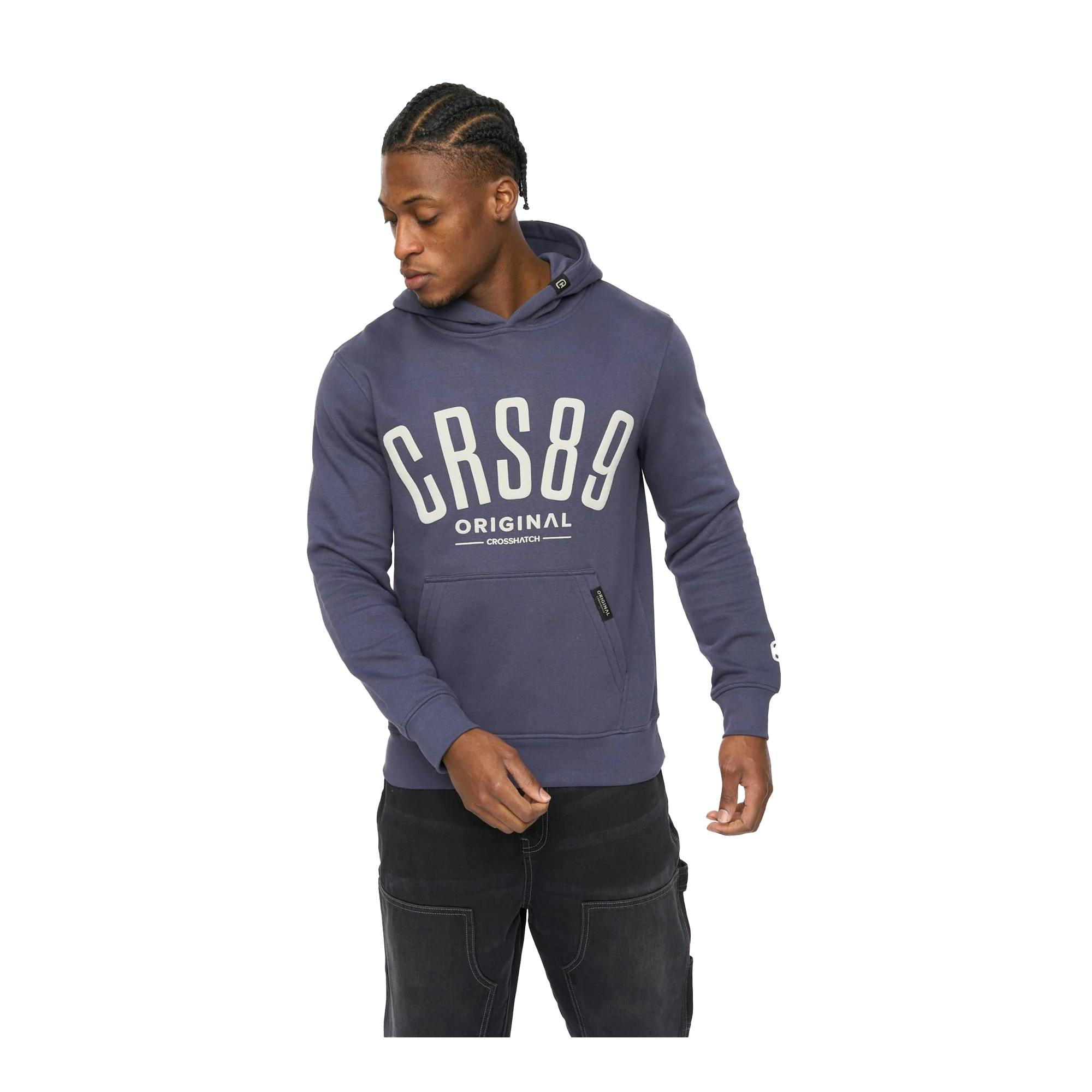 Crosshatch Men's Hallfell Hoodie - Navy - Xl - Navy - 60% Cotton/40% Polyester