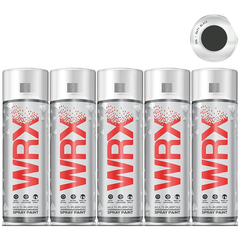 Rackhams Black 12X Wrx Matt Spray Paint 400Ml - Image 6