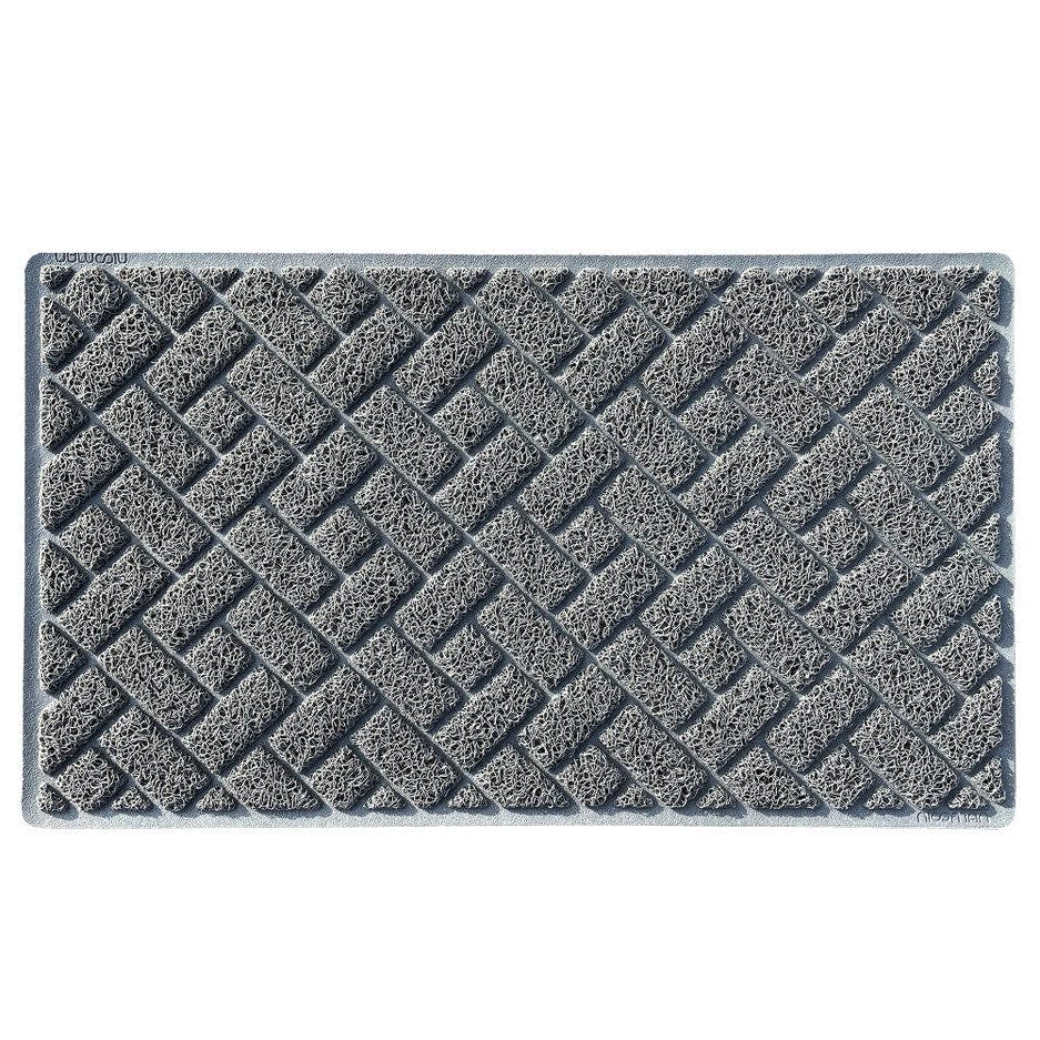 Nicoman Grey Diamond Doormat 75X44cm - With Backing (Indoor)