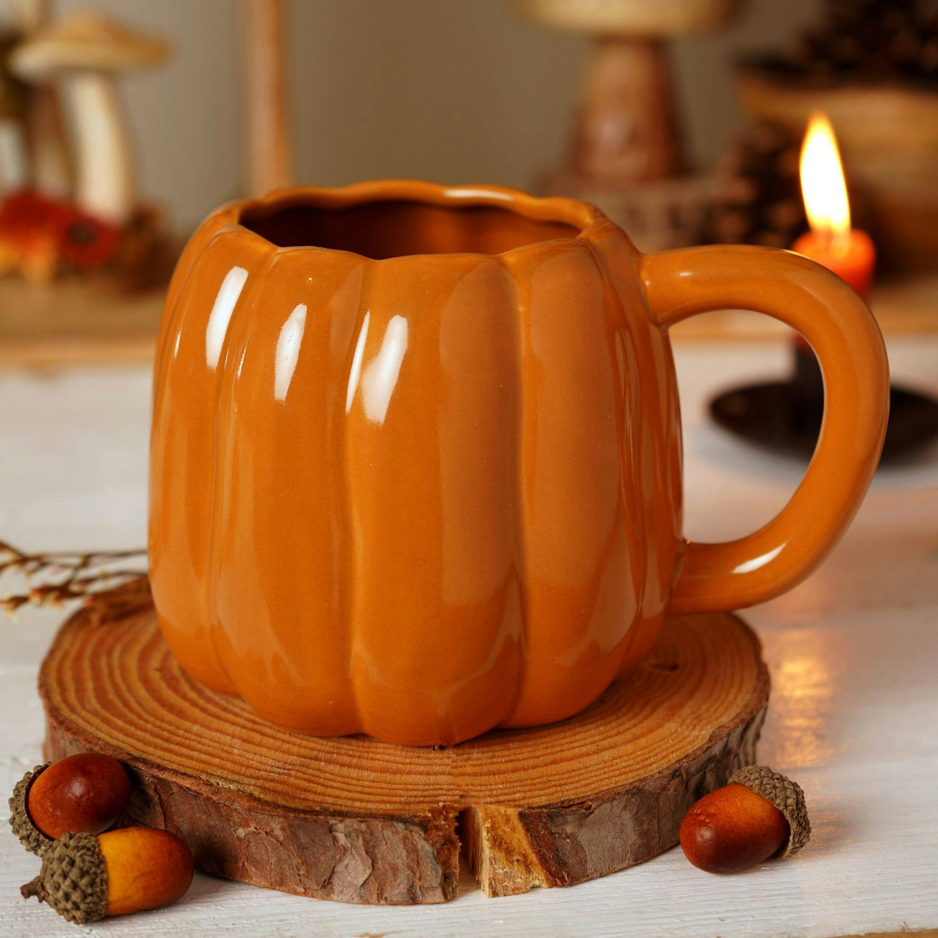 Rackhams Orange Pumpkin Mug