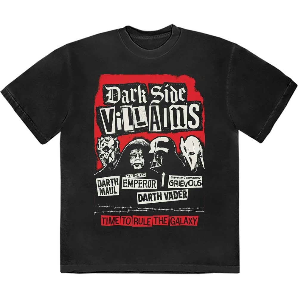 Paradiso Clothing Unisex Dark Star Wars Side Villains T Shirt - L