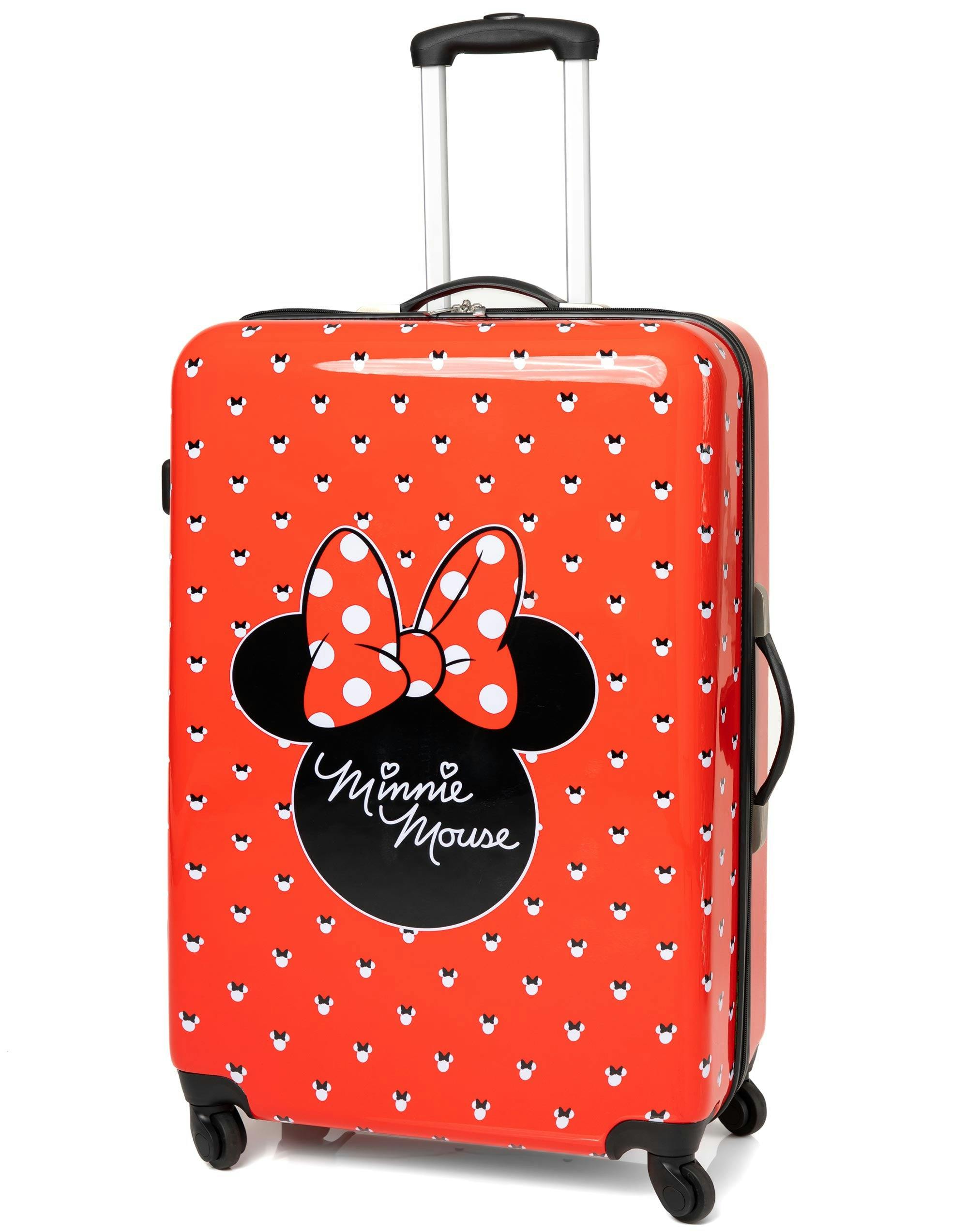 Vanilla Underground Women's Red Disney Minnie Mouse Small Suitcase - Large