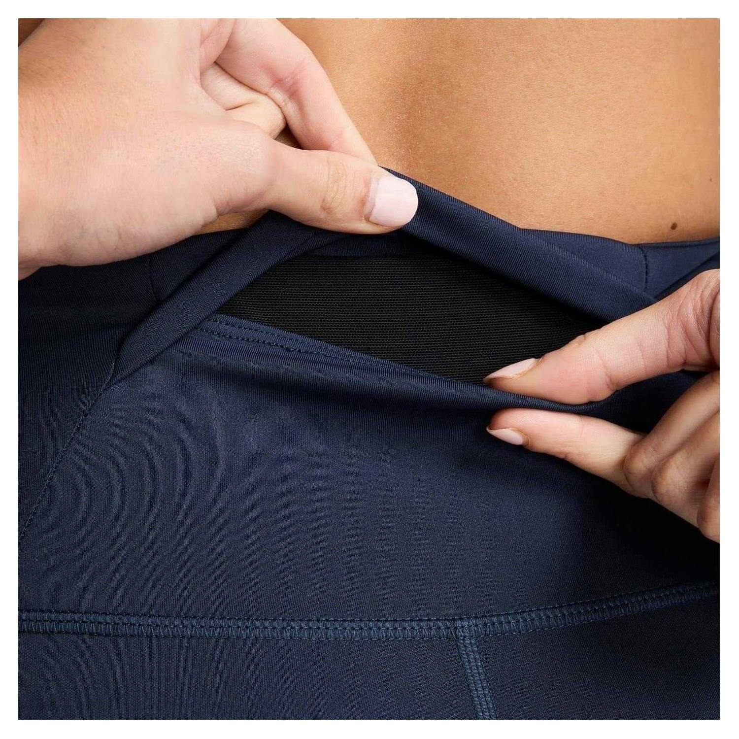 Nike Women's Tempo High Waist 7/8 Leggings - Midnight Navy - 14 Uk - Midnight Navy - 80% Polyester/20% Elastane