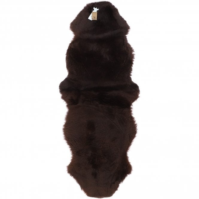 Fenland Brown Double Australian Sheepskin Rug - Double - Sheepskin - Natural