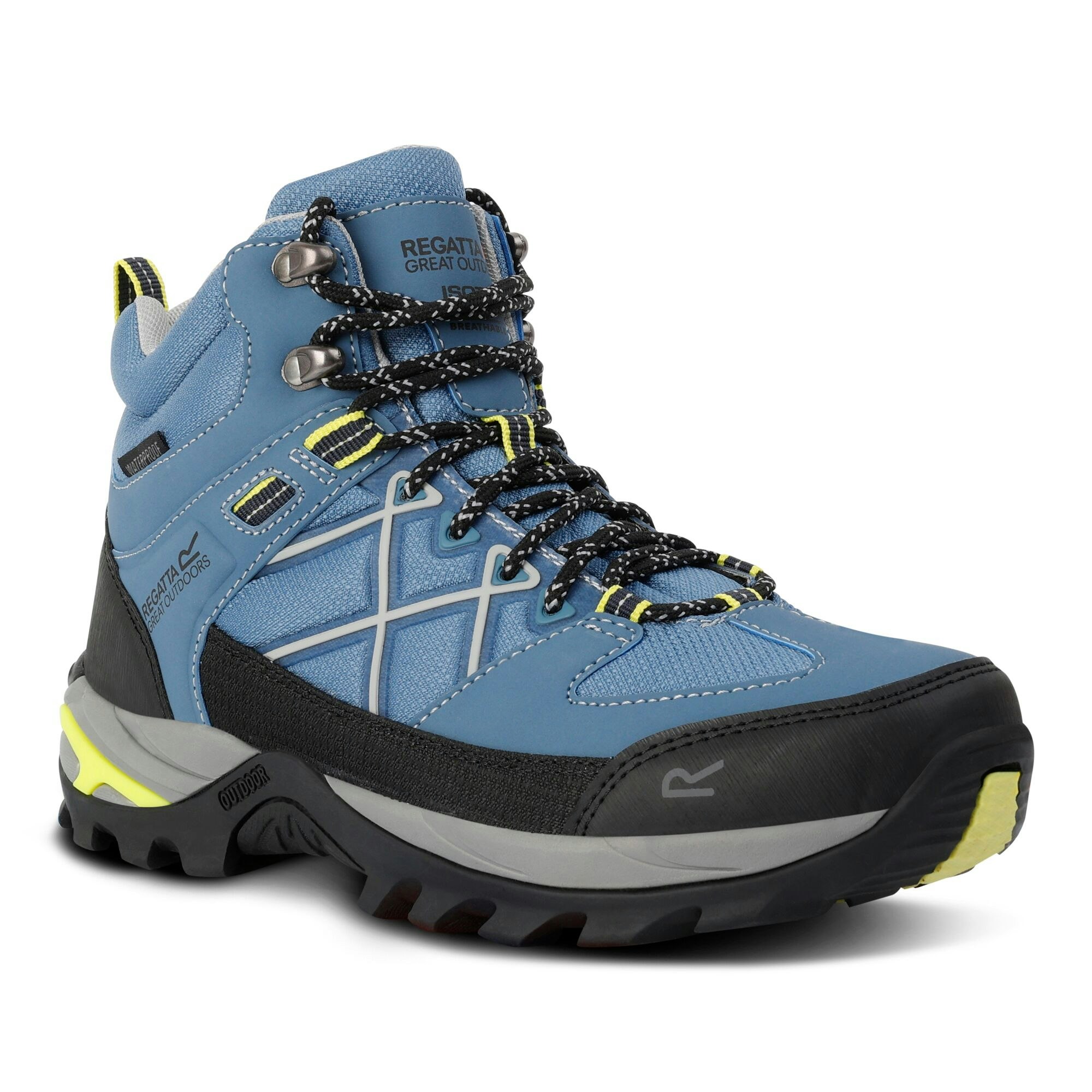 Regatta Women's Blue Samaris Iii Walking Boots - Coronet /Lime Punch - Coronet /Lime Punch - Size 8 Uk