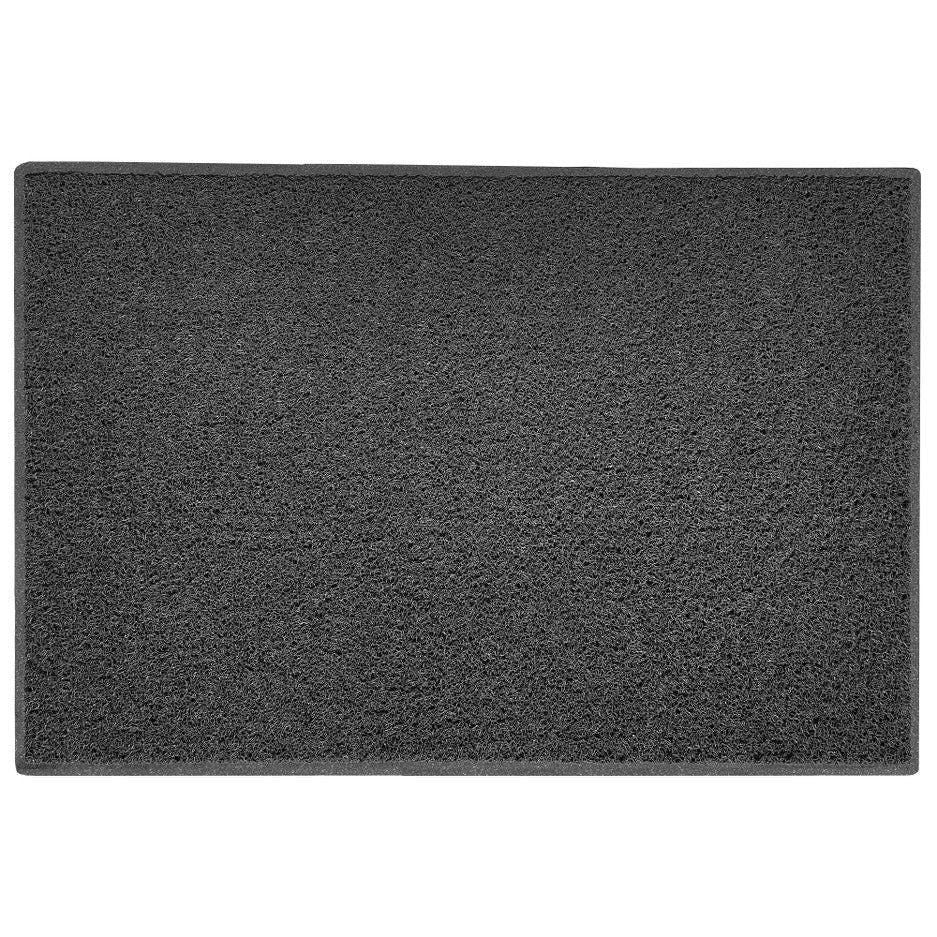 Rackhams Dark/Grey Indoor Spaghetti Doormat Plain - 120Cm X 80Cm - Yes (Suitable For Indoors)