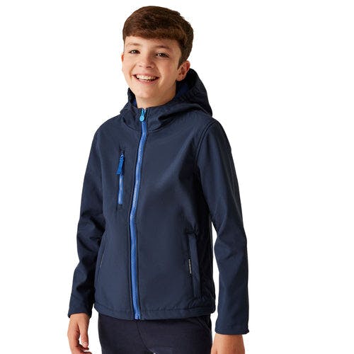 Regatta Light Kids 3-Layer Softshell Jacket - Tra735 - Navy/New Royal - 32"