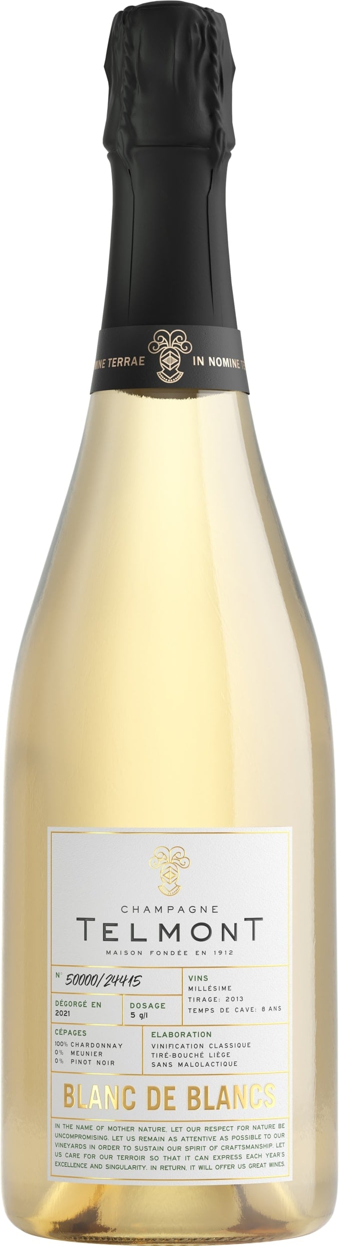 Various Wine Champagne Telmont Blanc De Blancs 2013 75Cl - Pack Of 6