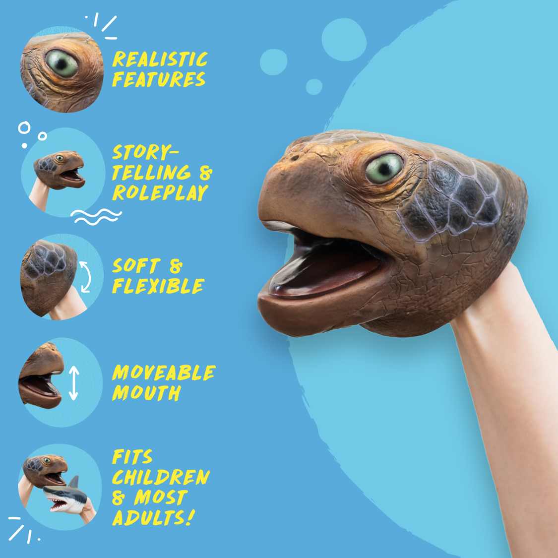 Wildthings Wild Thingz Sea Turtle Hand Puppet