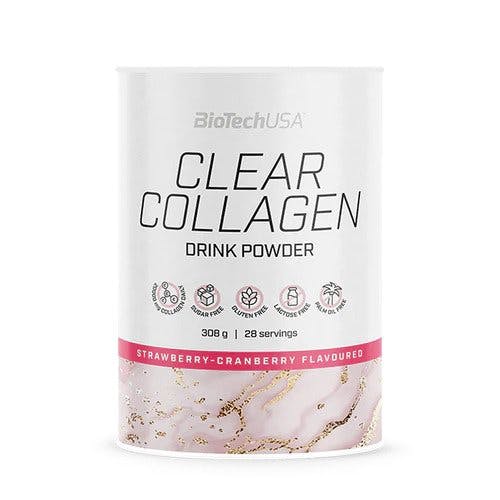 BioTechUSA Clear Collagen Drink Powder, Strawberry Cranberry - 308g - Image 7