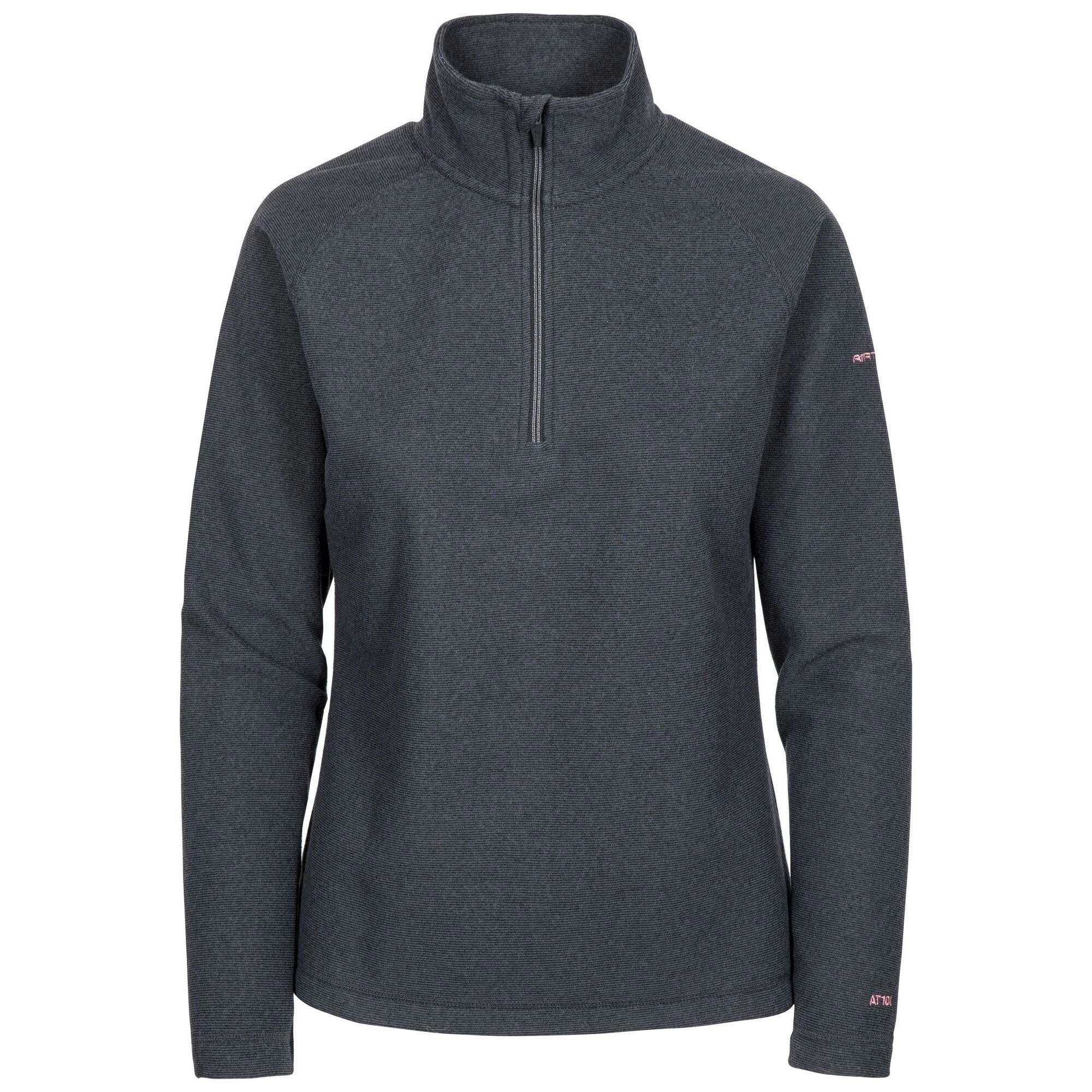 Trespass Women's Grey Meadows Fleece Top - Charcoal - Charcoal - Large