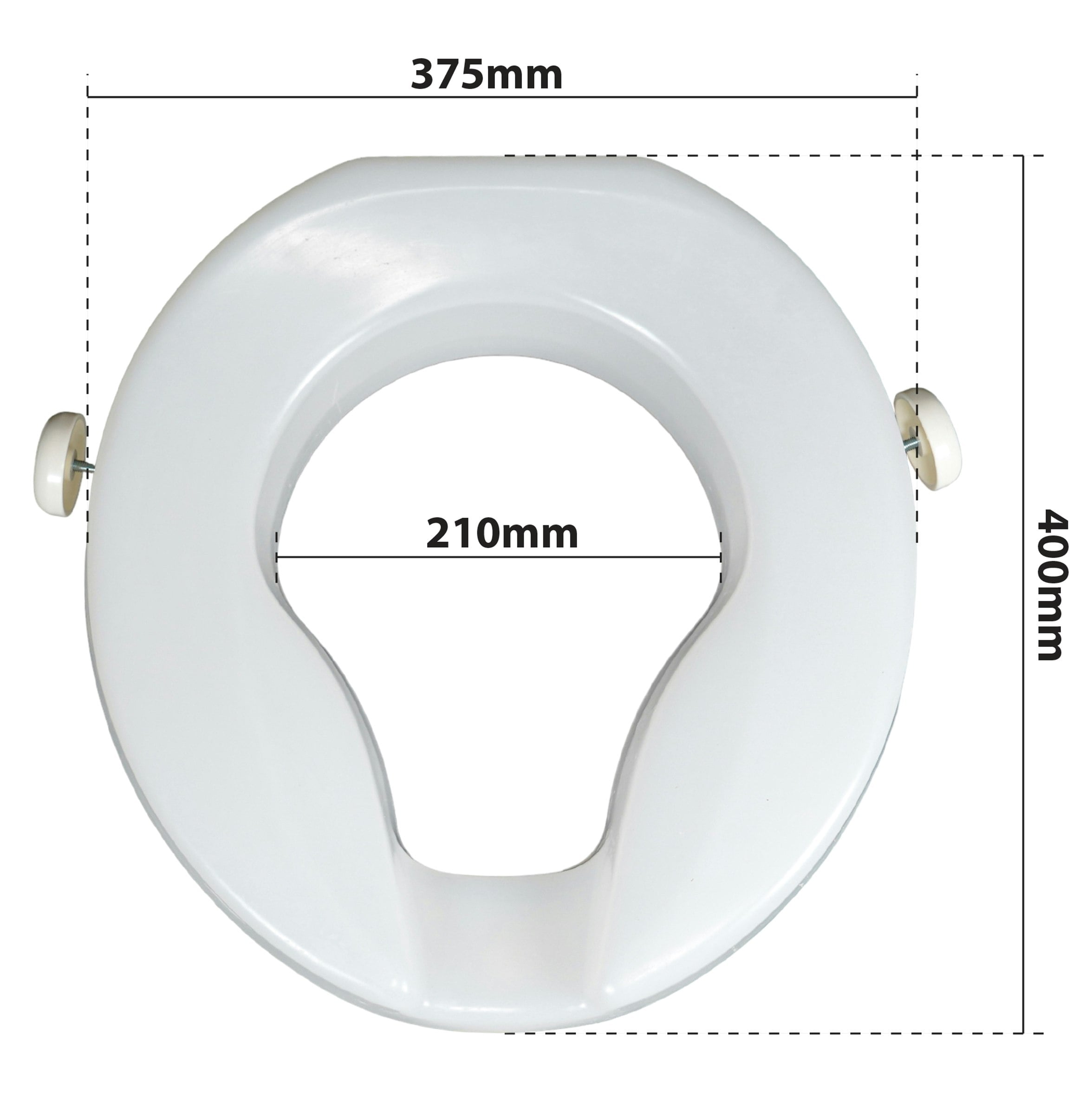 Aidapt Ashby Raised Toilet Seat 2 Inch Height